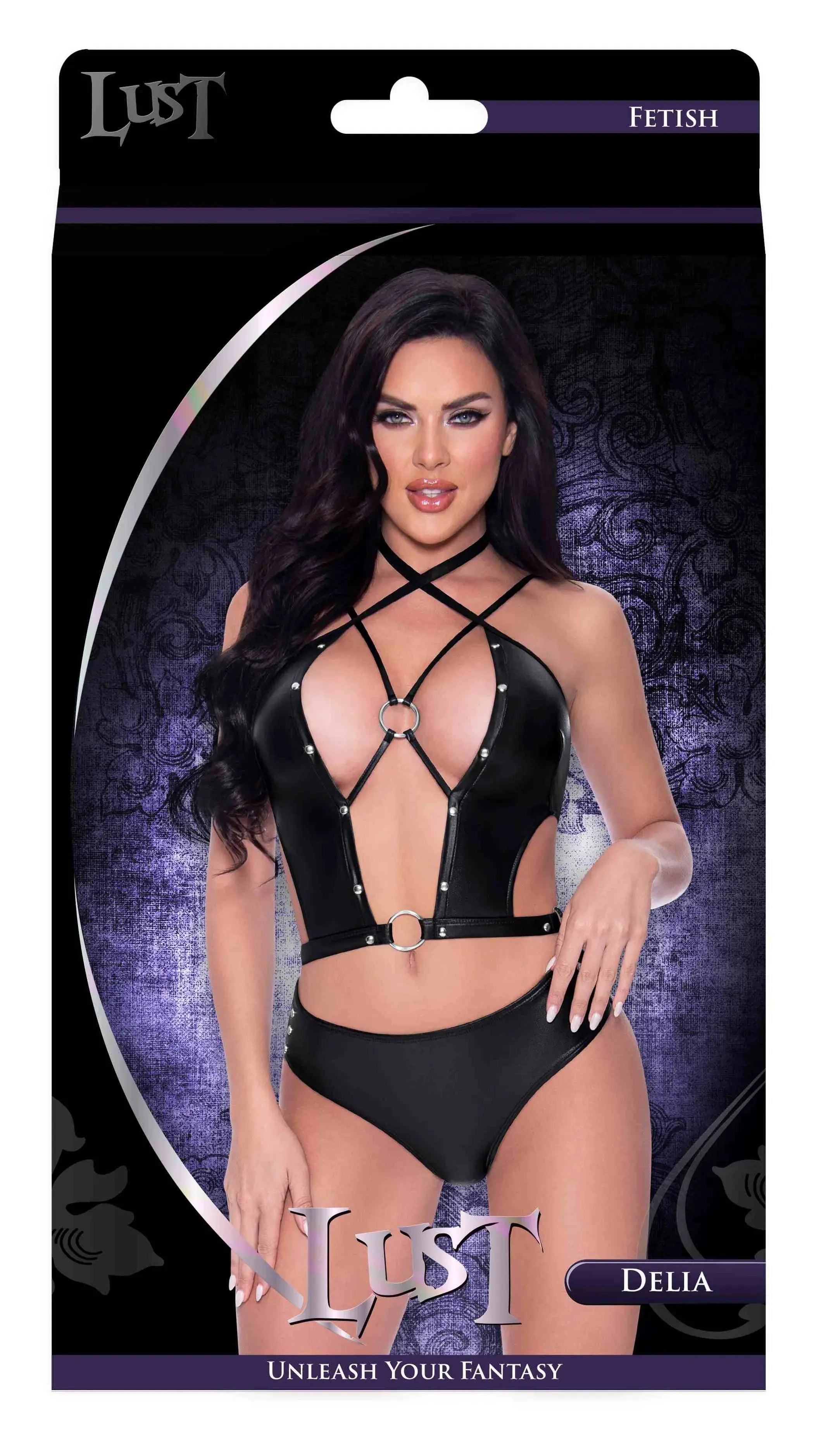 Delia Black Fetish Set Male Power Lingerie
