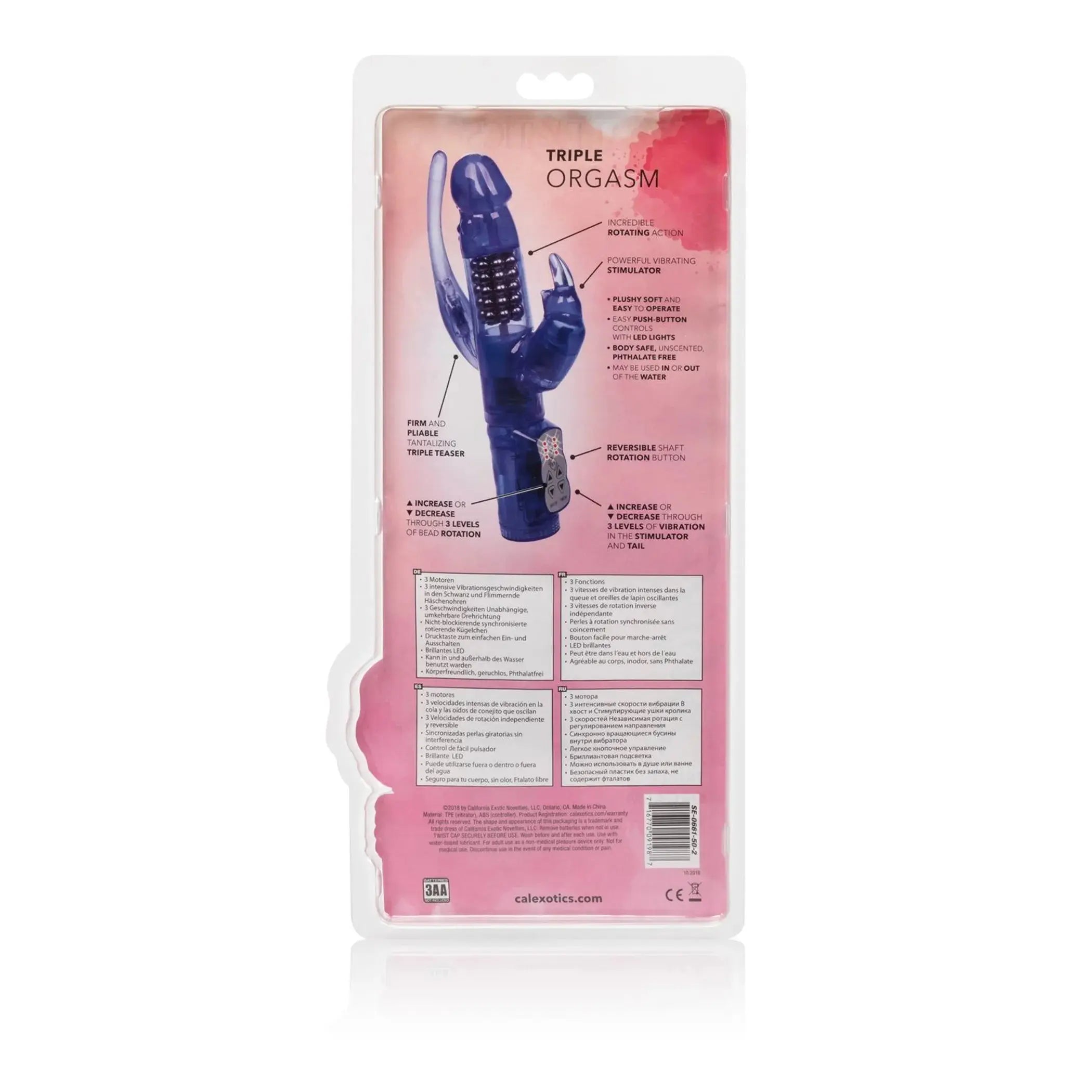 Delight Triple Orgasm Vibrator California Exotic Novelties
