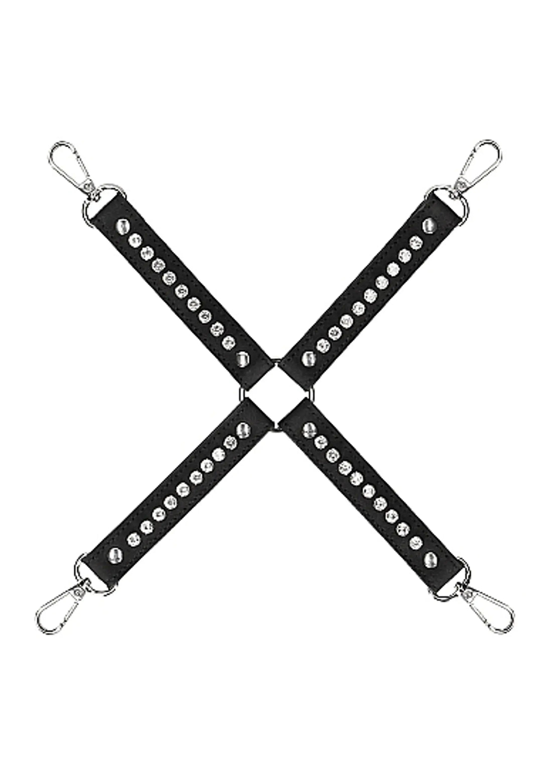 Diamond Studded Hogtie Connector Black Shots America
