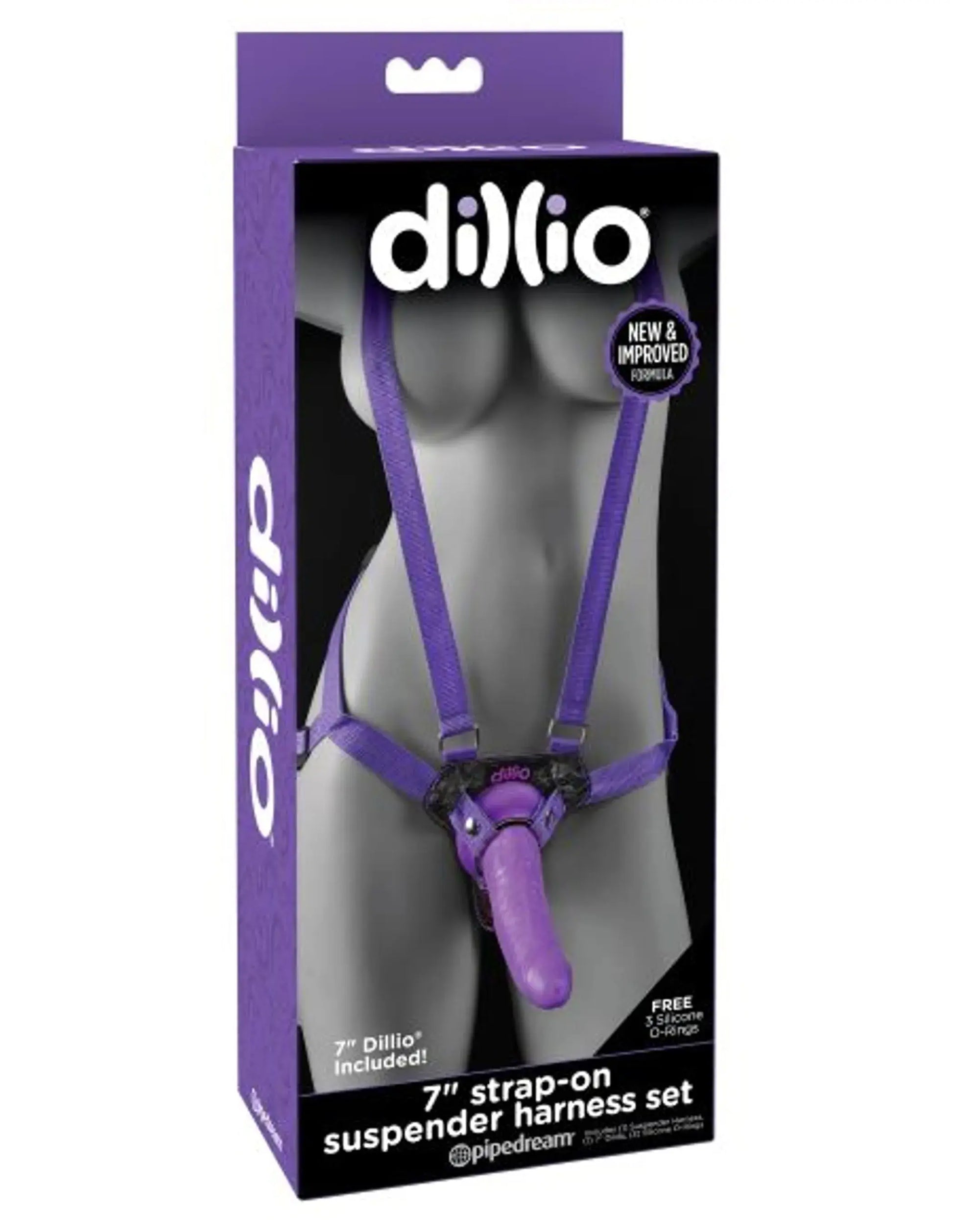 Dillio 7 Strap-On Suspender Harness Set Pipedream Products