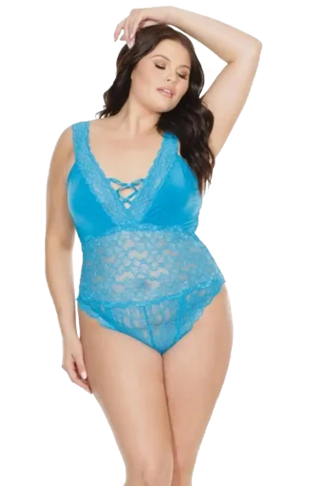 Coquette Diva Crotchless Teddy Coquette