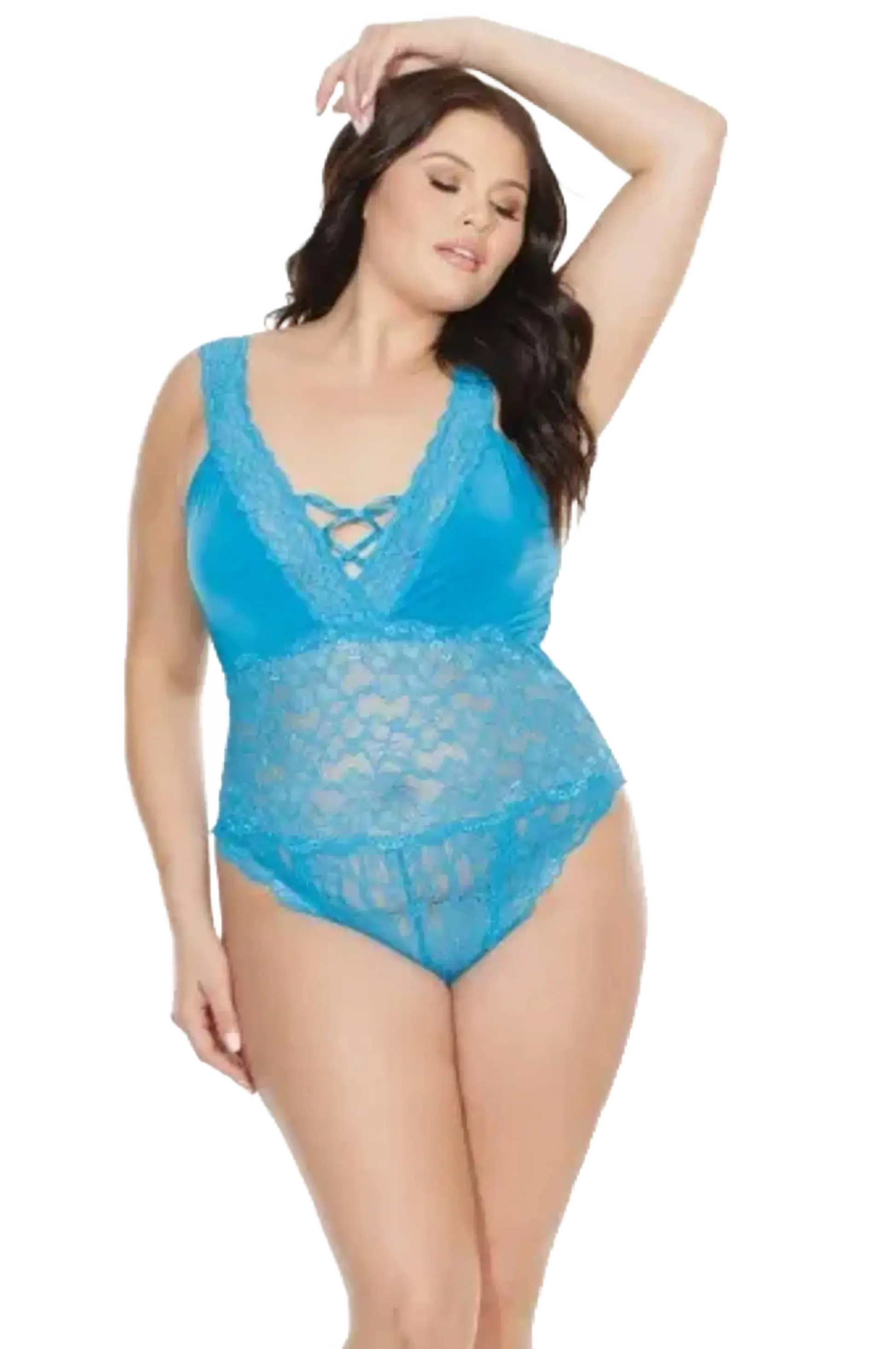 Coquette Diva Crotchless Teddy Coquette
