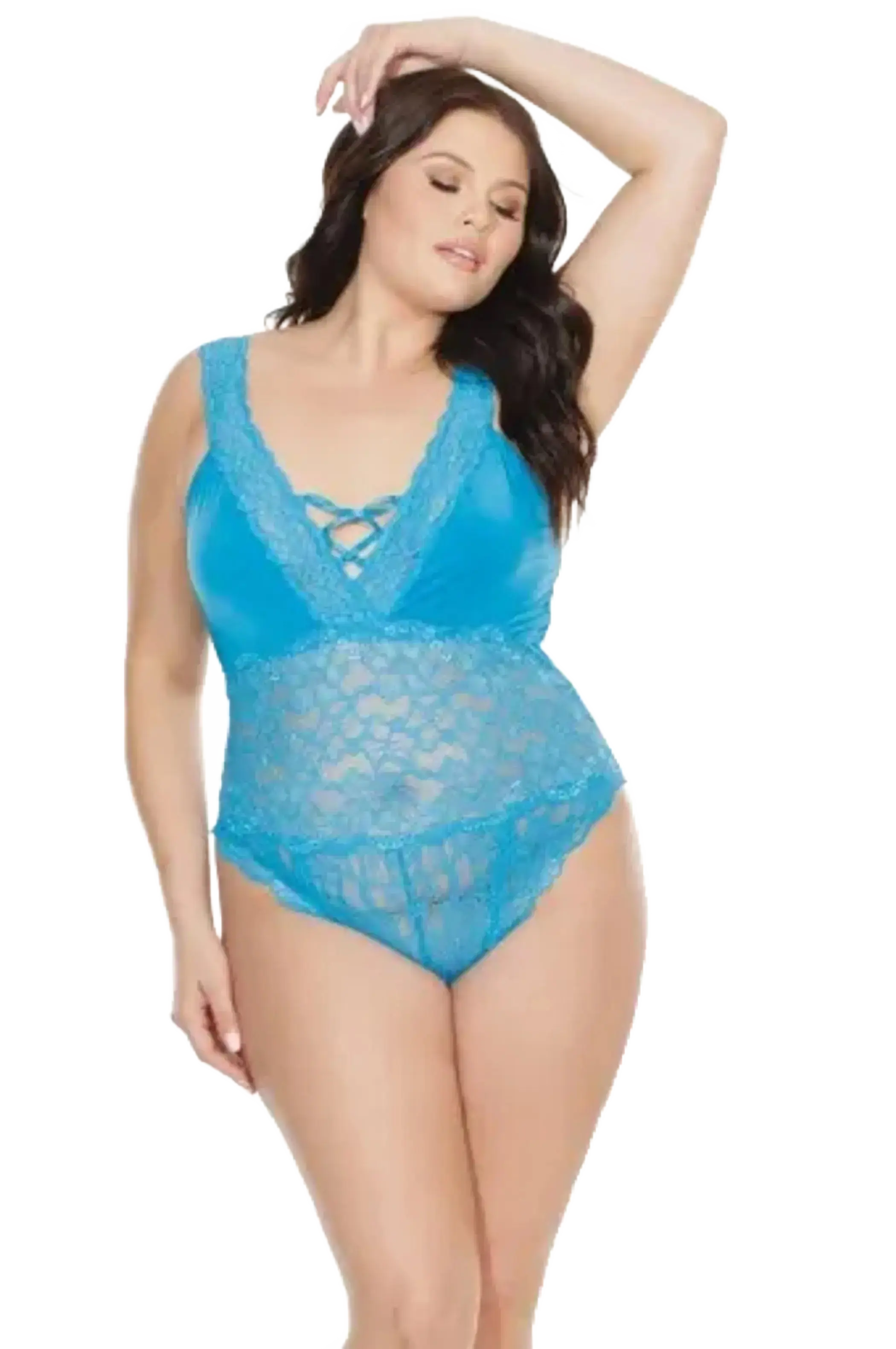 Coquette Diva Crotchless Teddy Coquette