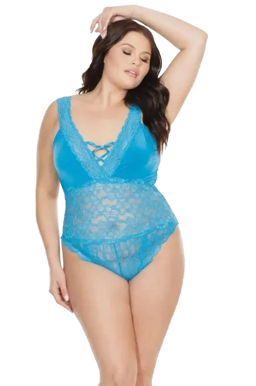Coquette Diva Crotchless Teddy Coquette