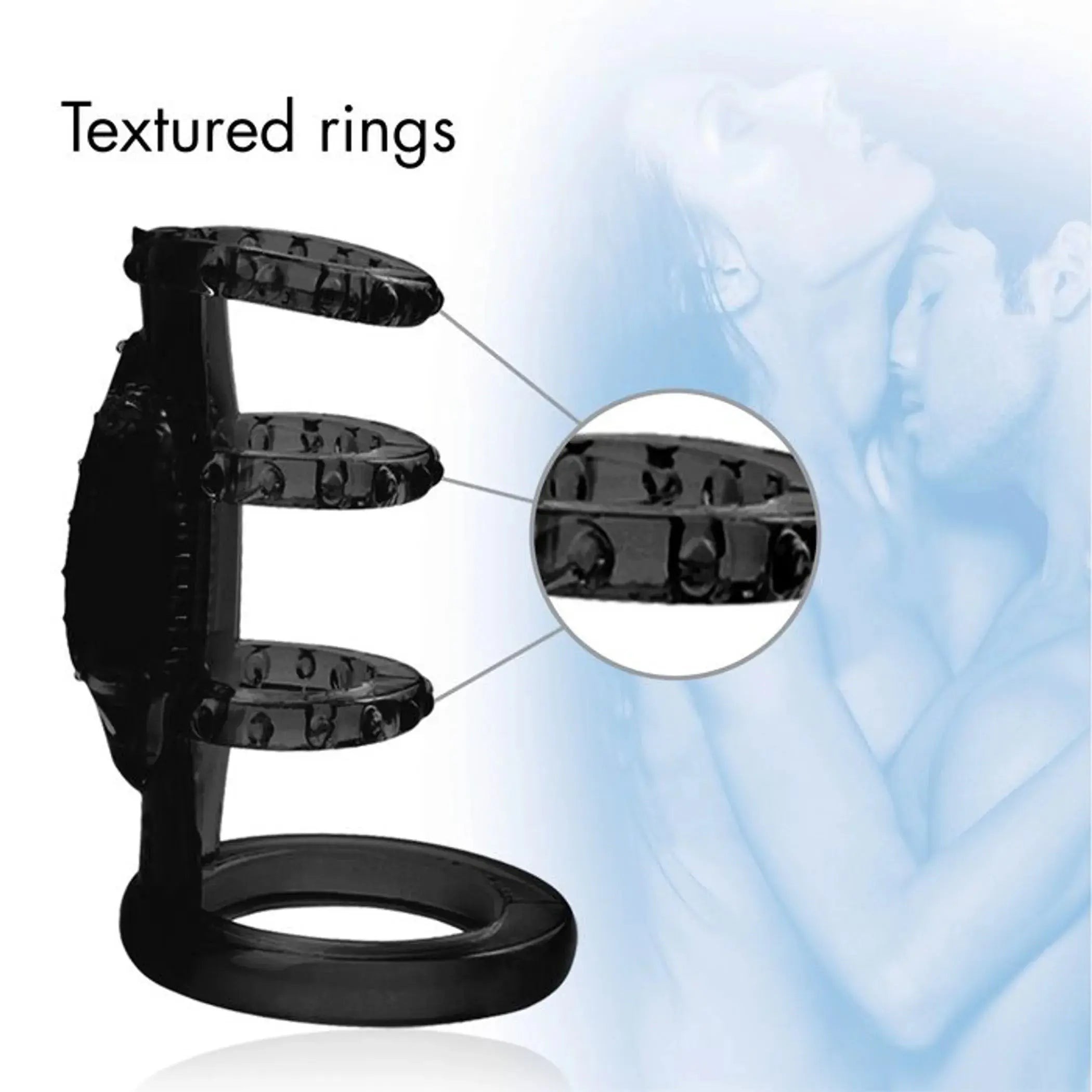 Doctor Love Zinger Vibrating Cock Cage Black Doctor Love