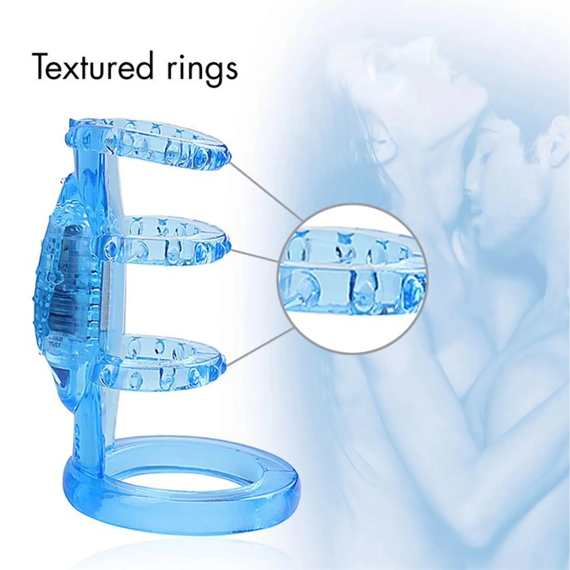 Doctor Love Zinger Vibrating Cock Cage Blue Doctor Love