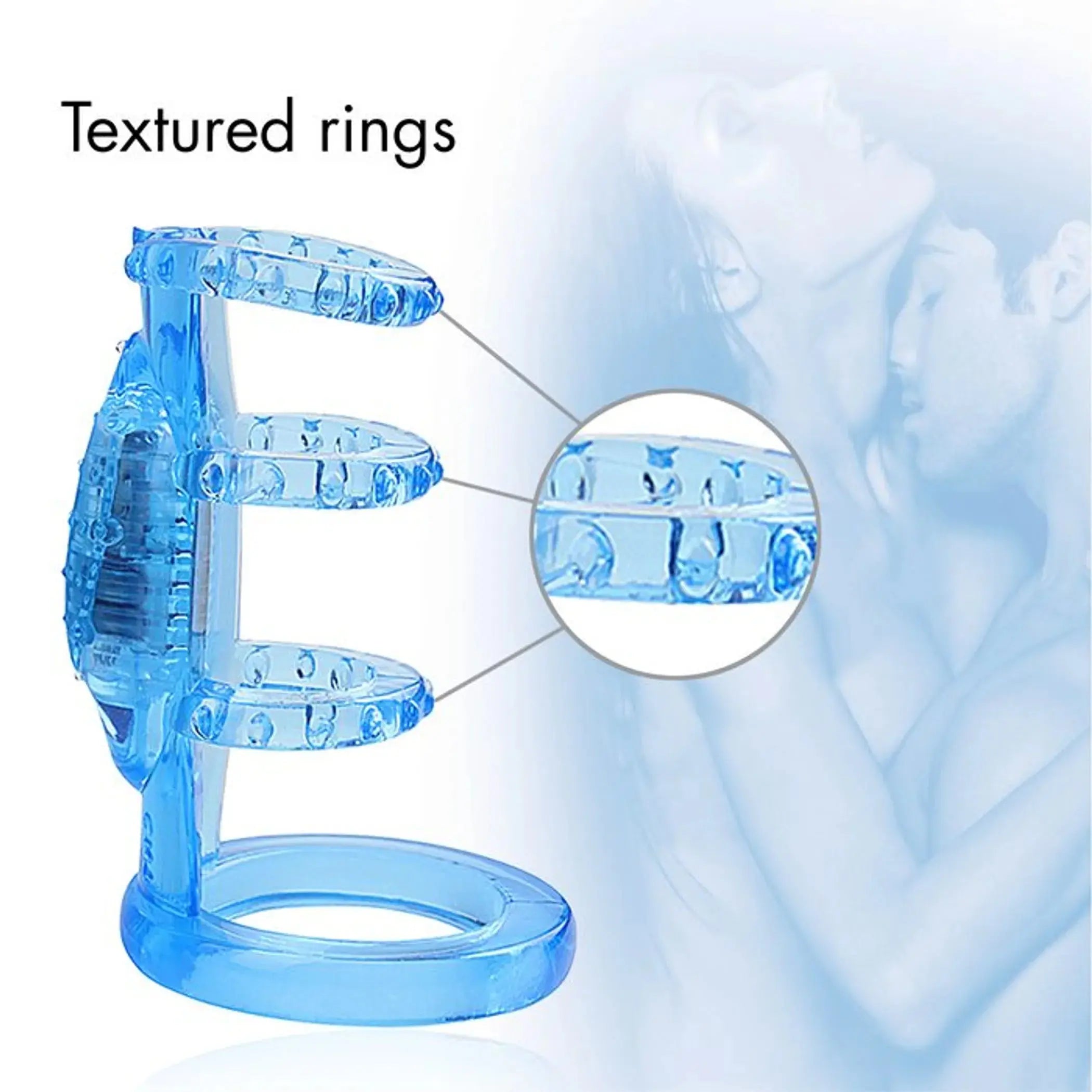 Doctor Love Zinger Vibrating Cock Cage Blue Doctor Love