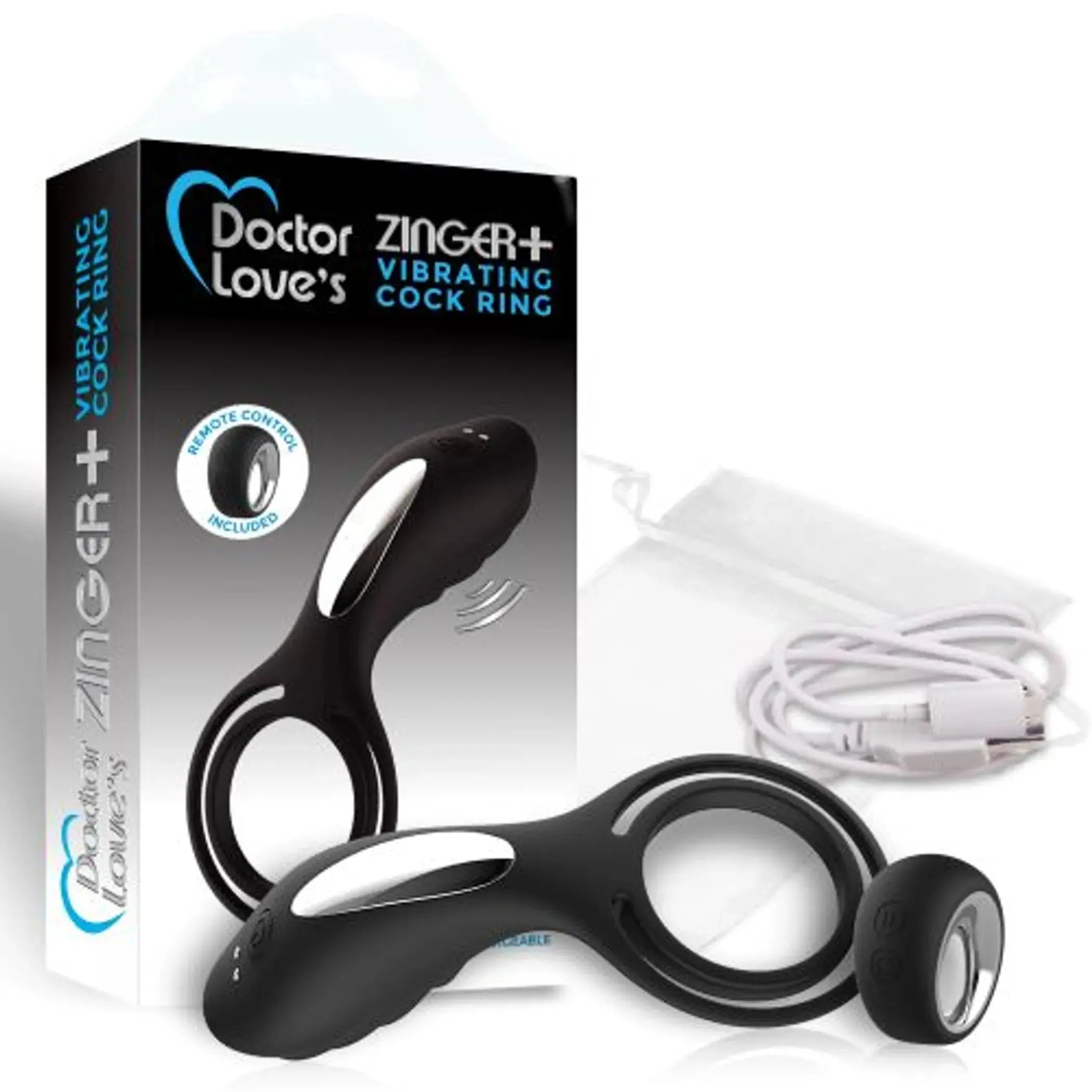 Doctor Love Zinger+ Vibrating Cock Ring With Remote Doctor Love