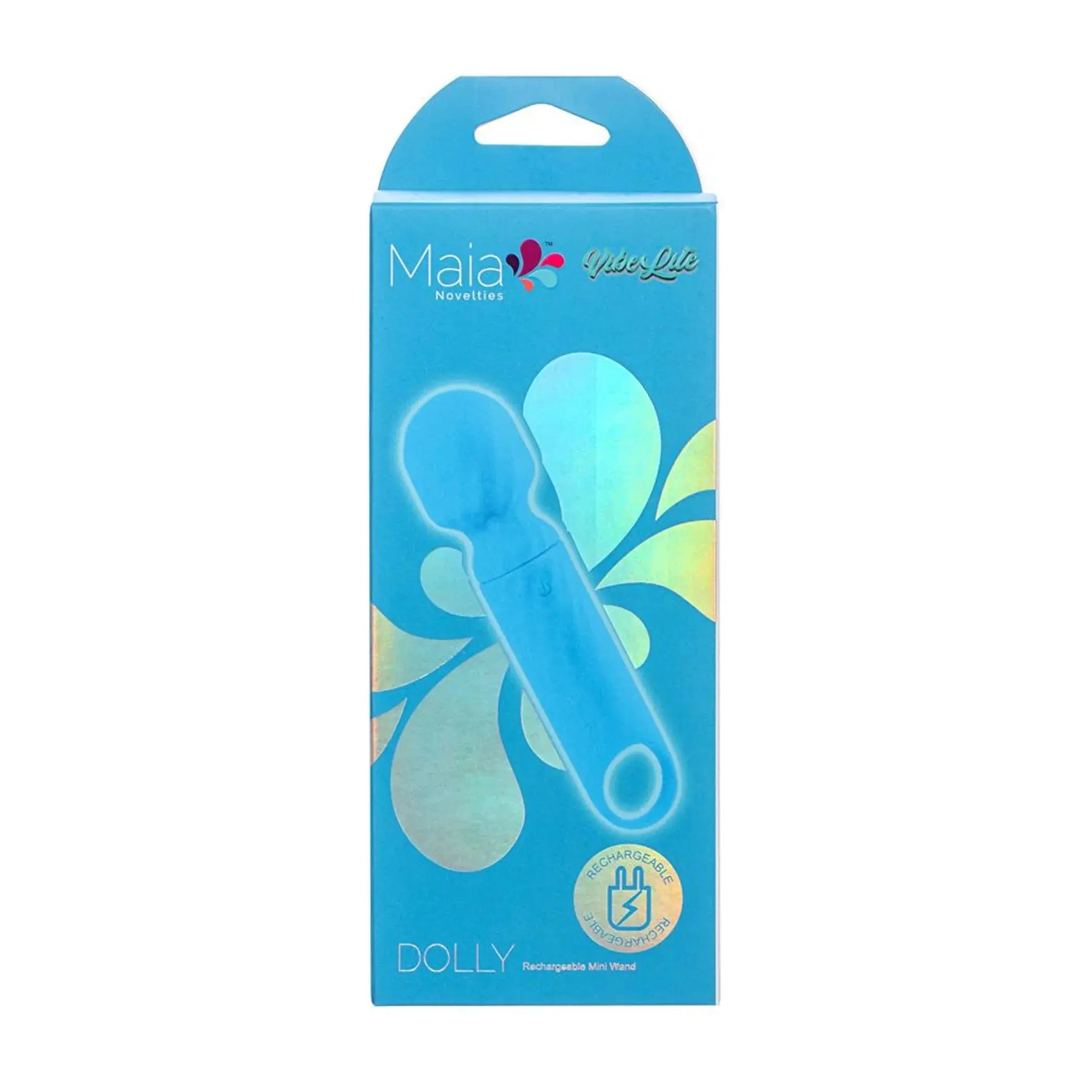 Dolly Blue Silicone Mini Wand Rechargeable Maia Toys