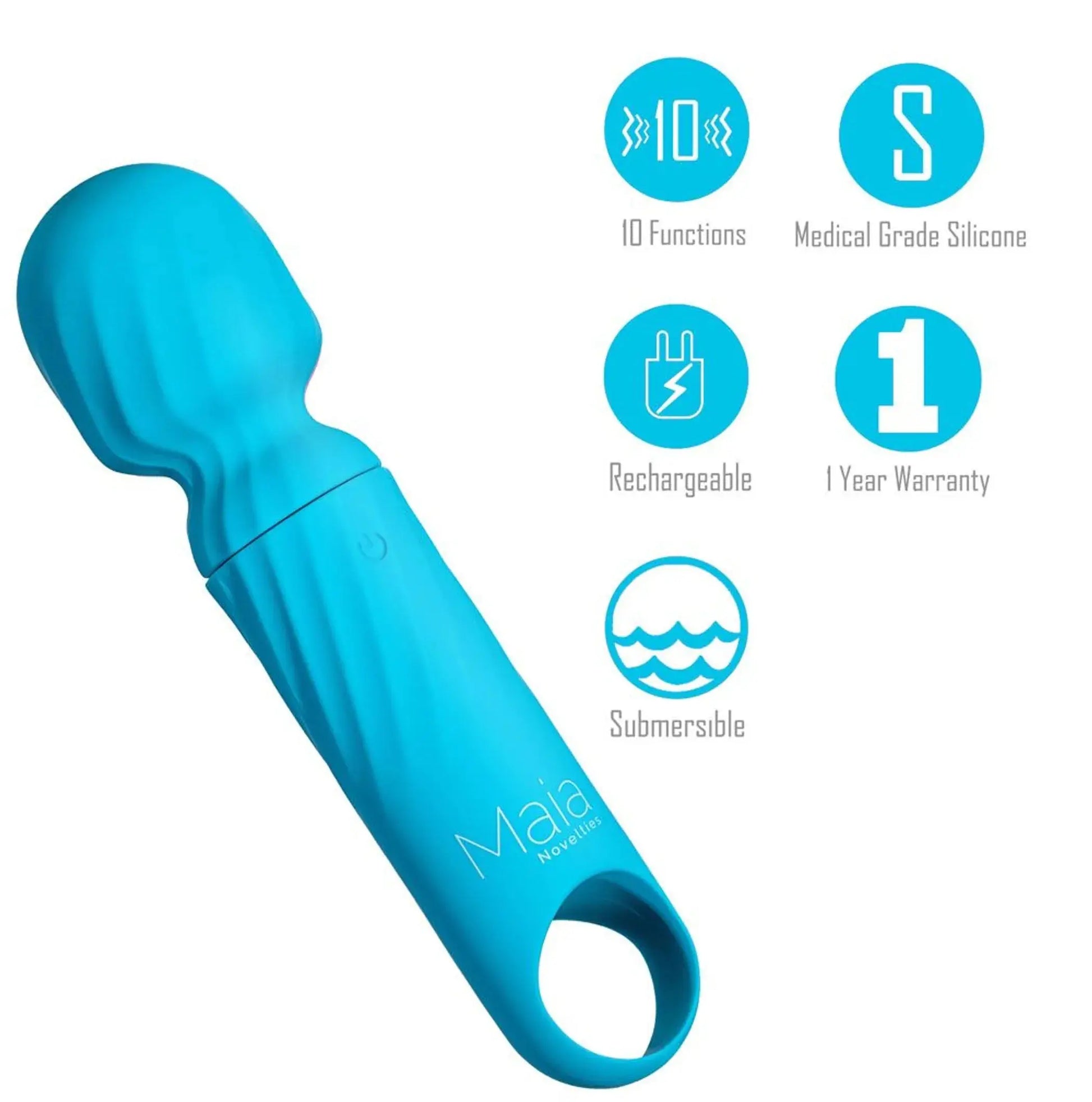 Dolly Blue Silicone Mini Wand Rechargeable Maia Toys