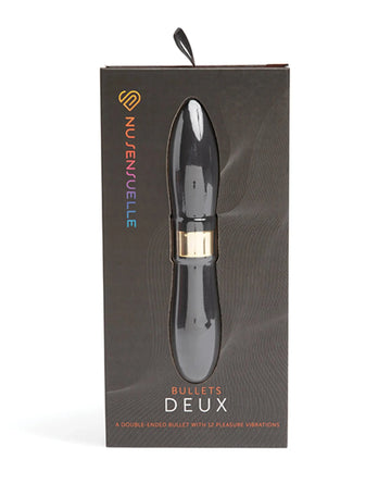 Double Ended Bullet Vibrator Black Nu Sensuelle
