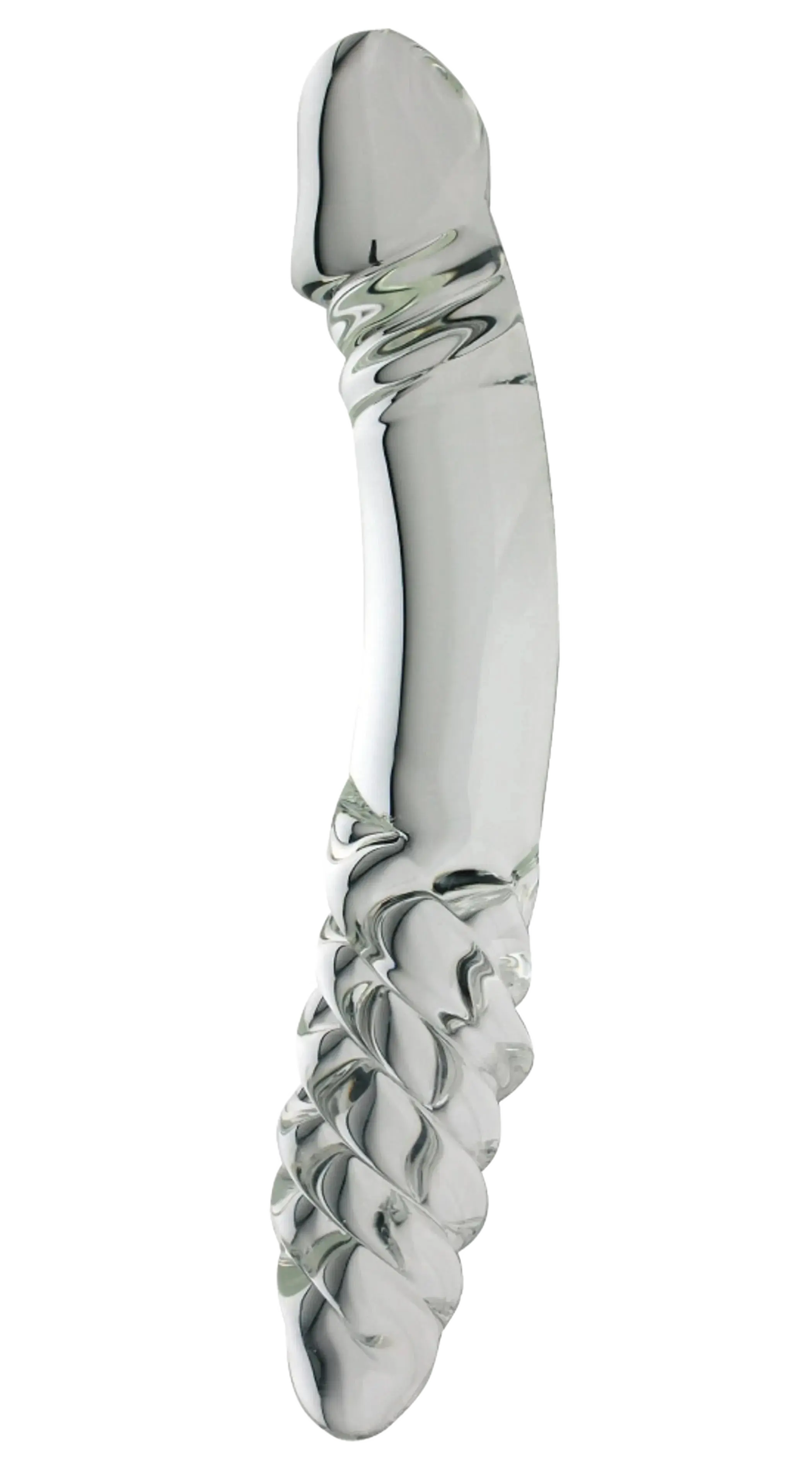 DOUBLE ENDED DONG W/TWIST CLEAR Spartacus