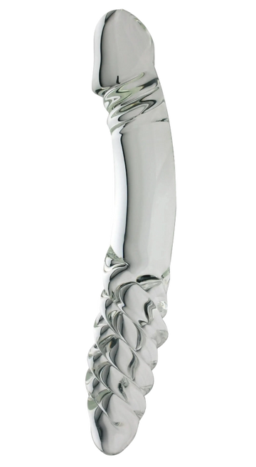 DOUBLE ENDED DONG W/TWIST CLEAR Spartacus