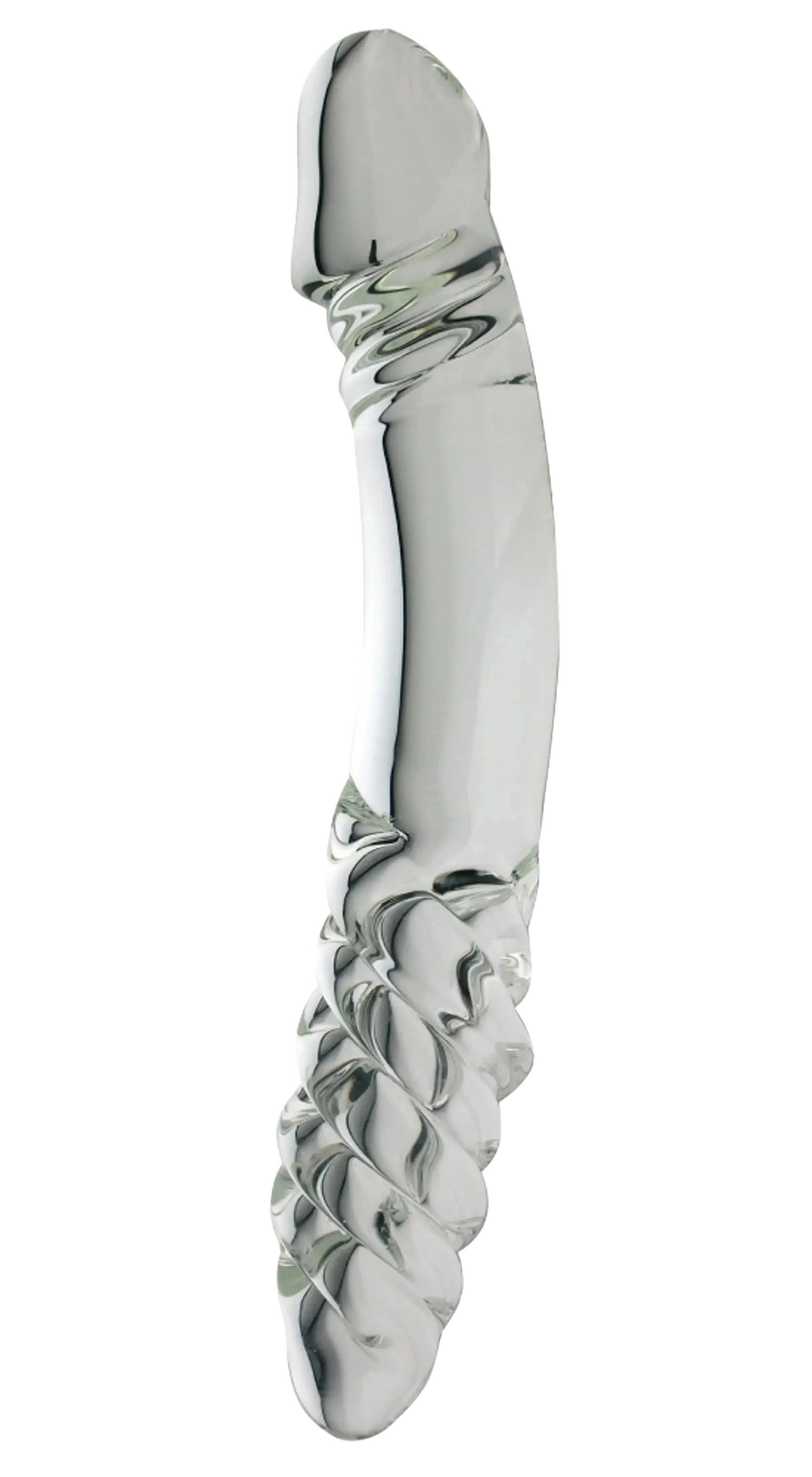 DOUBLE ENDED DONG W/TWIST CLEAR Spartacus