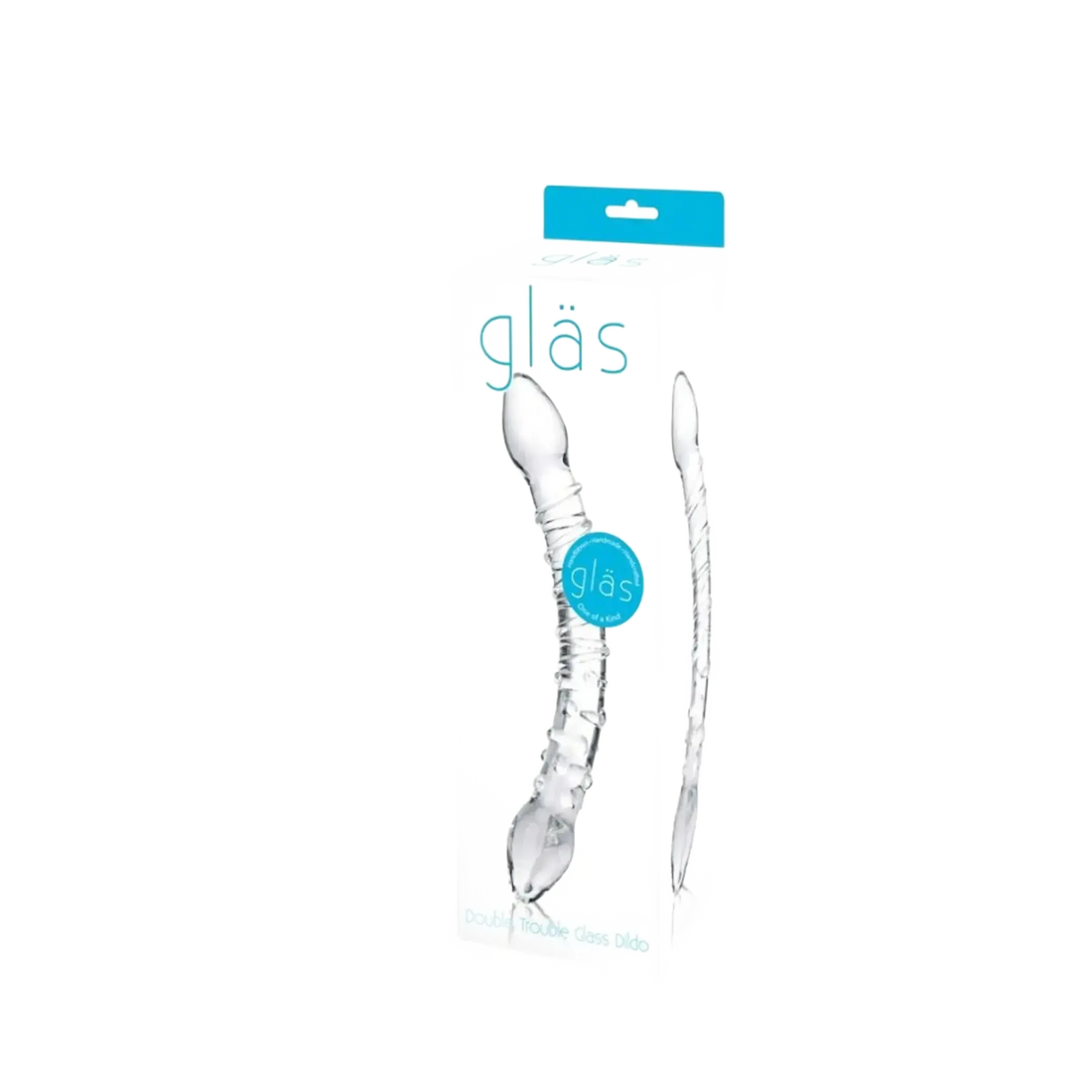 GLAS DOUBLE TROUBLE GLASS DILDO Electric / Hustler Lingerie