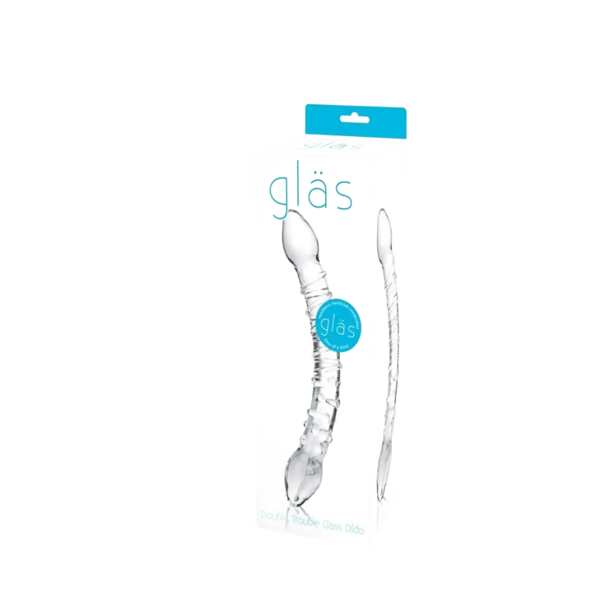 GLAS DOUBLE TROUBLE GLASS DILDO Electric / Hustler Lingerie