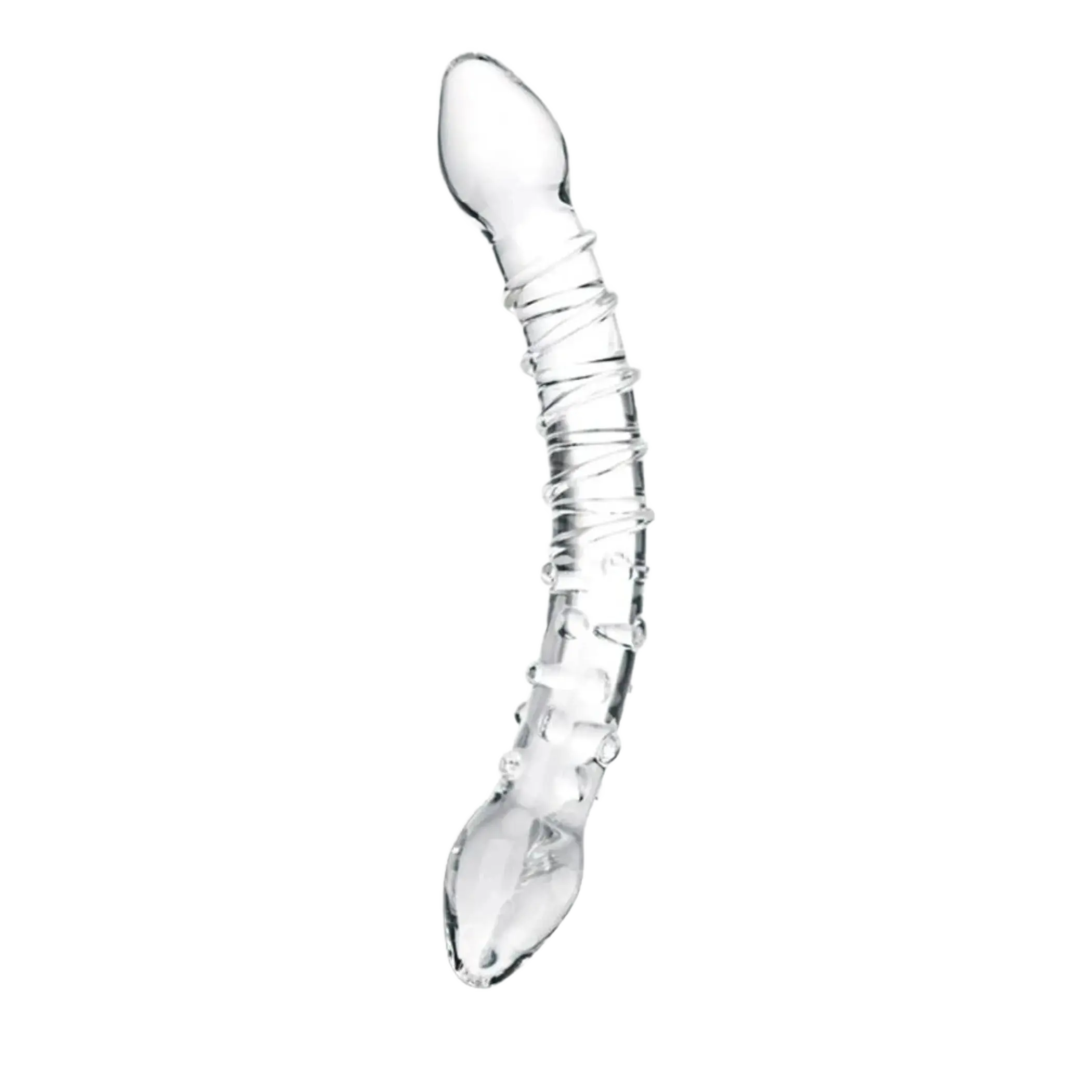 GLAS DOUBLE TROUBLE GLASS DILDO Electric / Hustler Lingerie