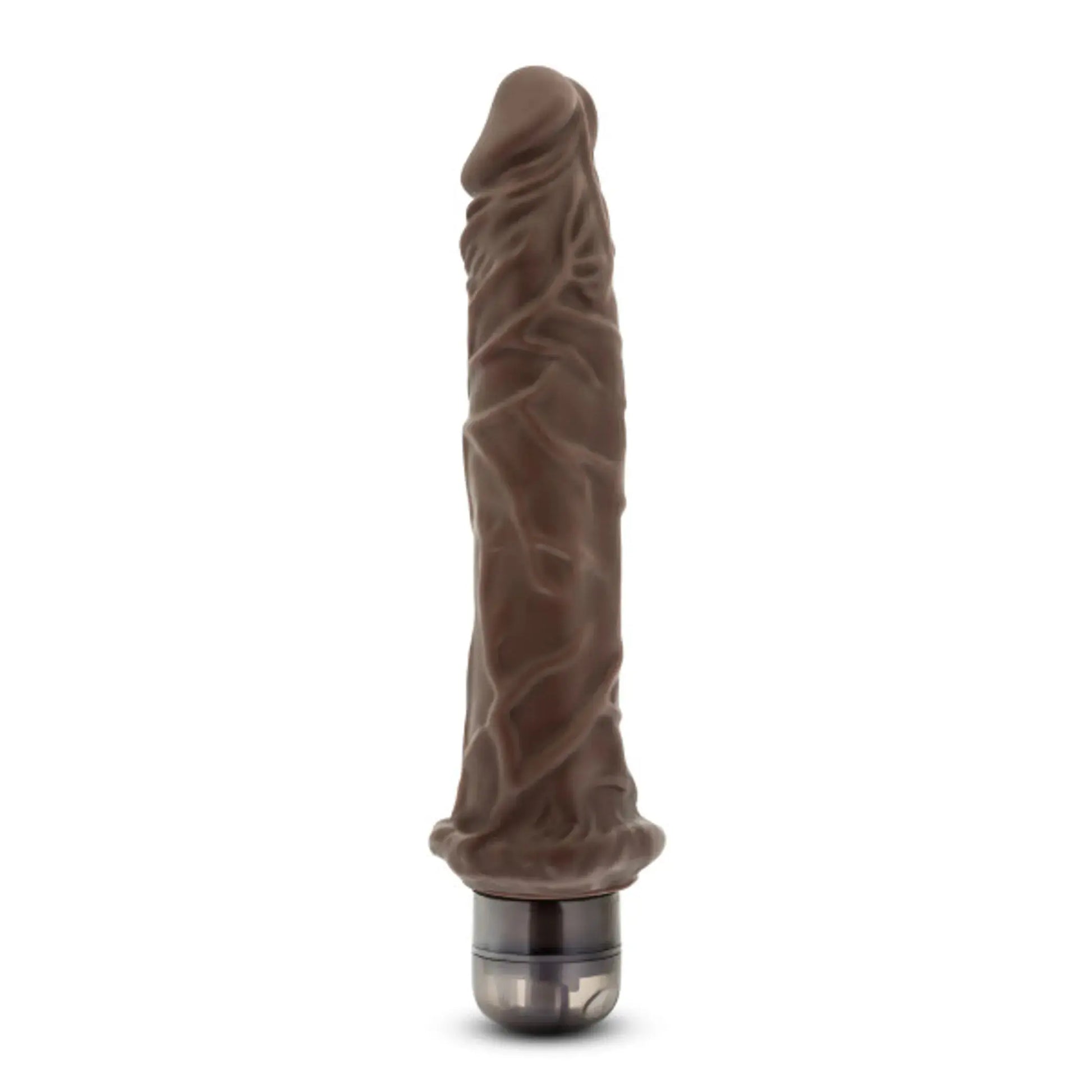 Dr Skin Vibe 9.75 Chocolate Vibrating Dildo Blush Novelties