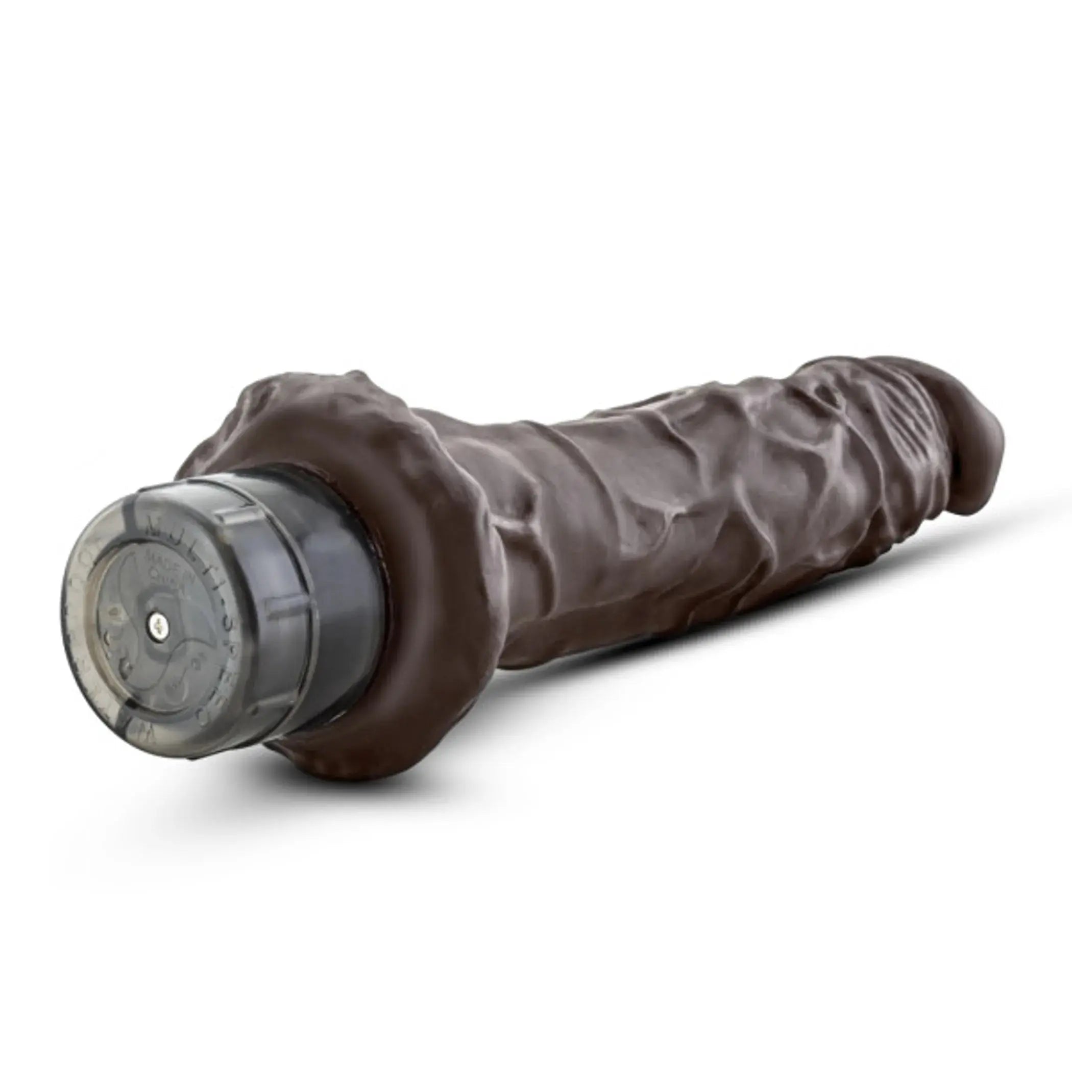 Dr Skin Vibe 9.75 Chocolate Vibrating Dildo Blush Novelties