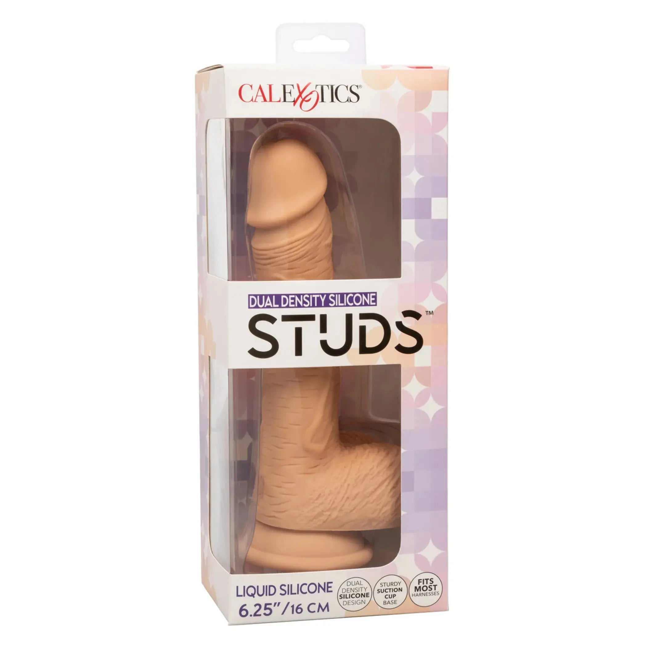 Dual Density Silicone Stud 6.25in Ivory California Exotic Novelties