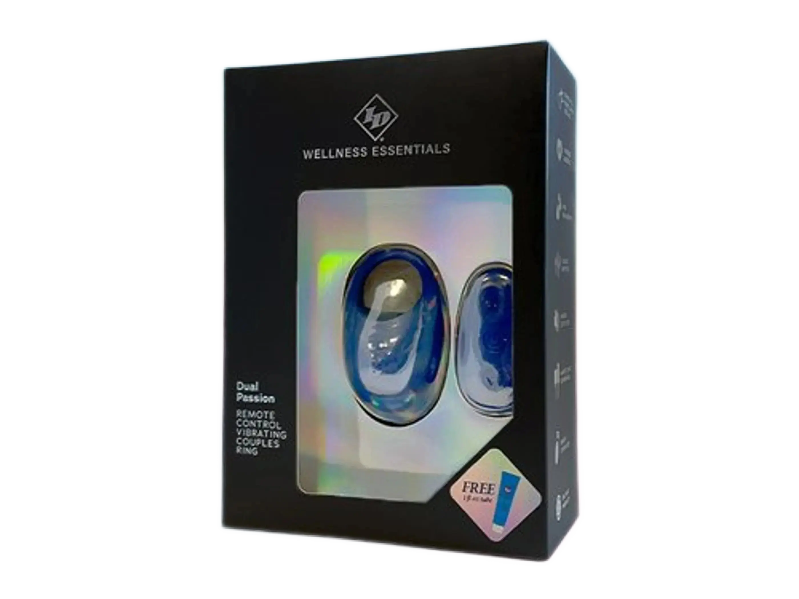 DUAL PASSION COUPLES REMOTE CONTROL VIBRATING RING ID Lube