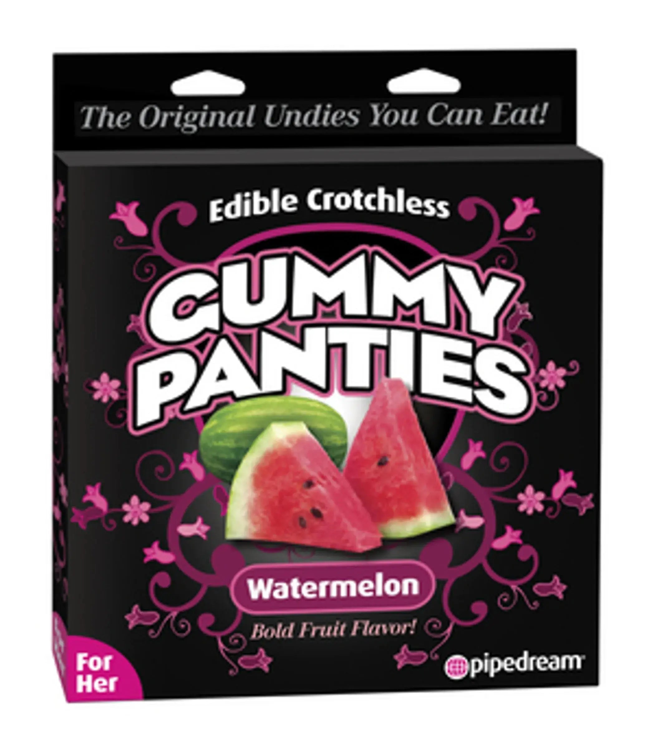 EDIBLE CROTCHLESS GUMMY PANTIES WATERMELON Pipedream Products