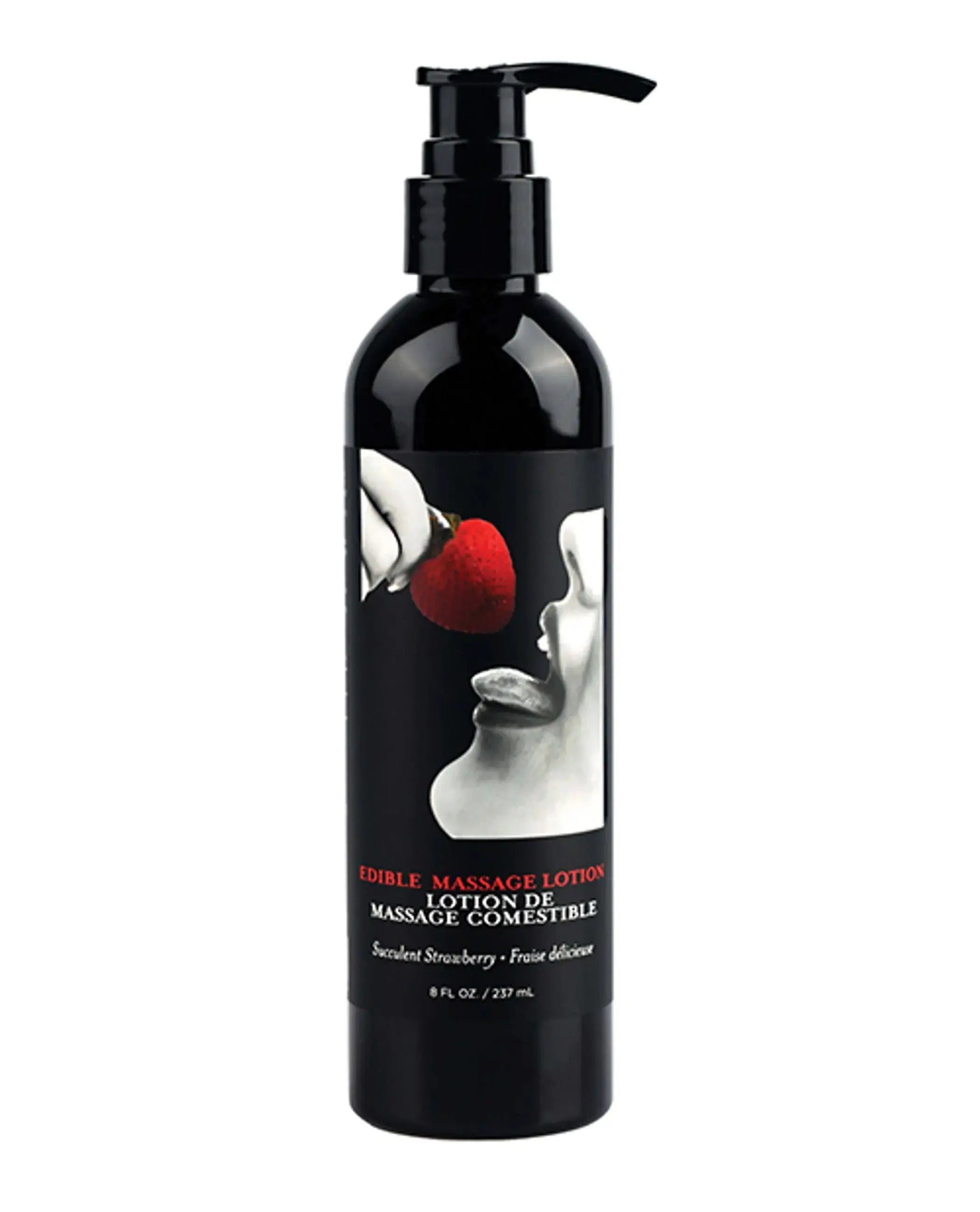 EDIBLE MASSAGE LOTION STRAWBERRY 8OZ Earthly Body