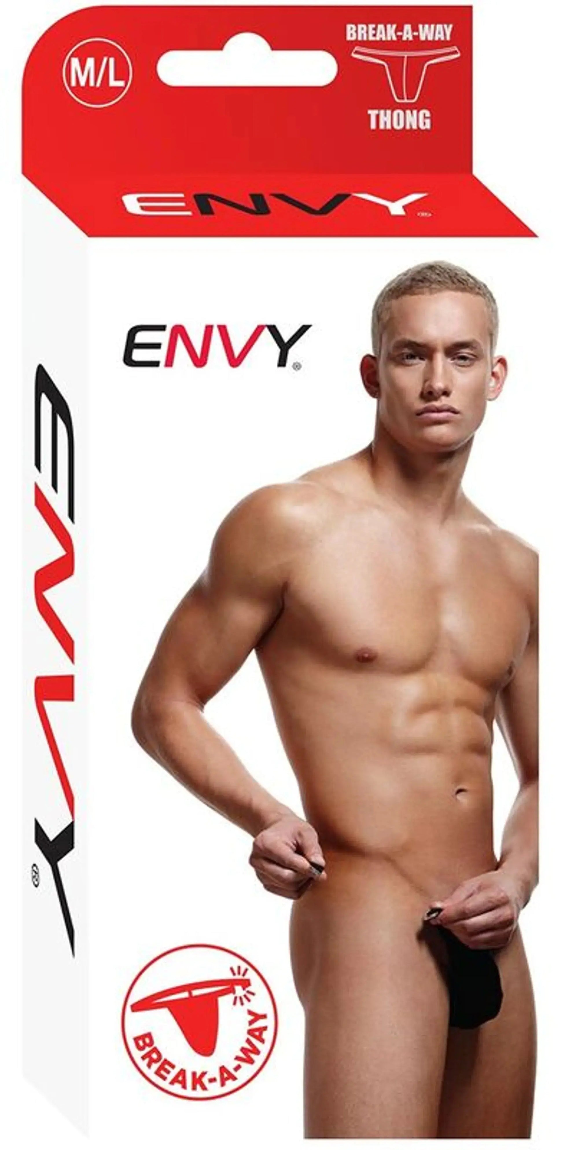 ENVY BREAK-A-WAY THONG BLACK X-Gen Products