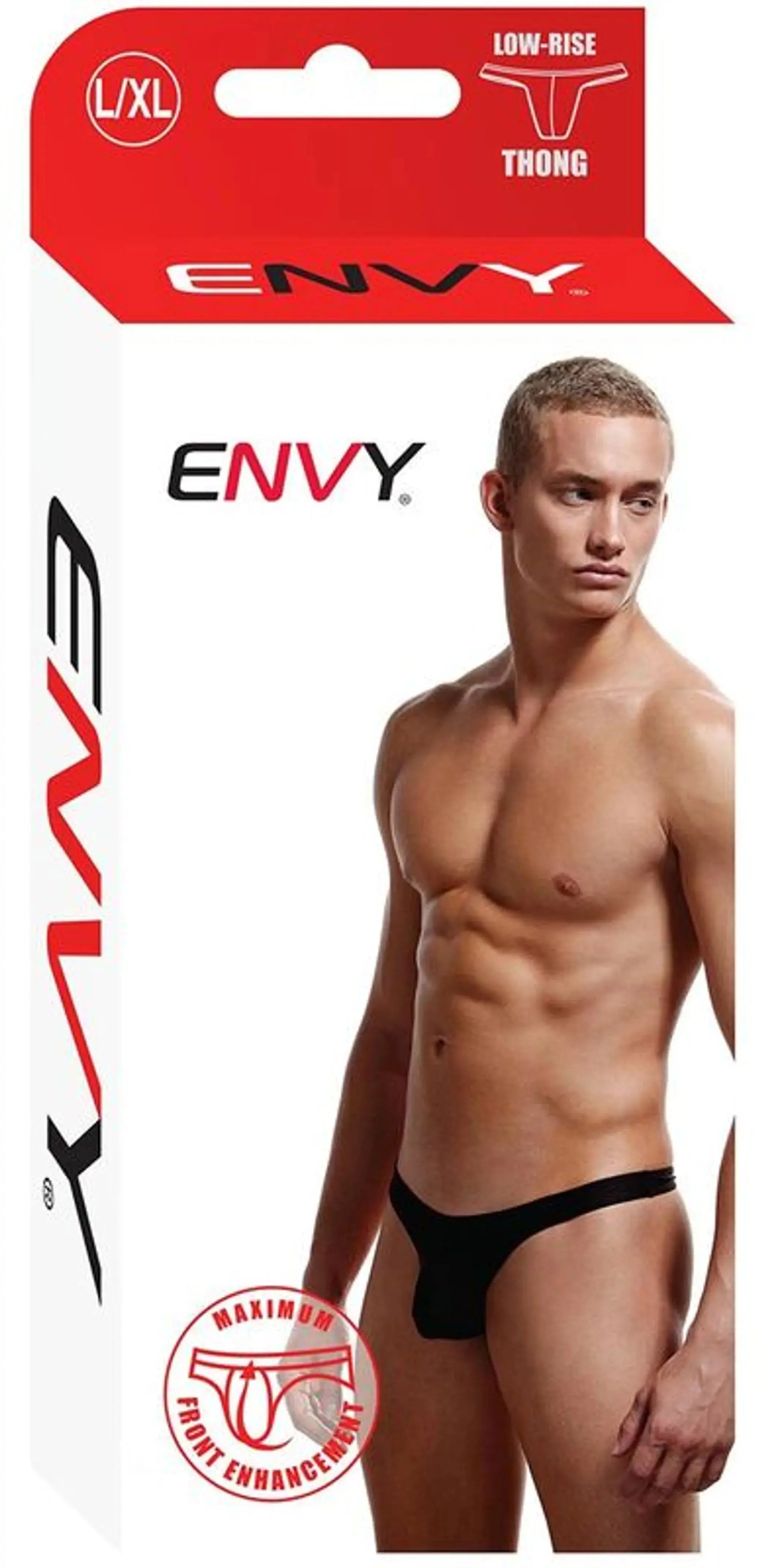 ENVY LOW RISE THONG BLACK L/XL X-Gen Products