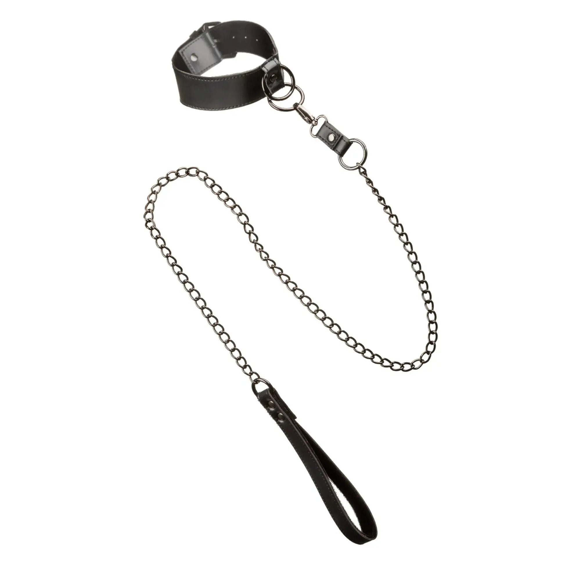 EUPHORIA COLLAR W/ CHAIN LEASH California Exotic Novelties