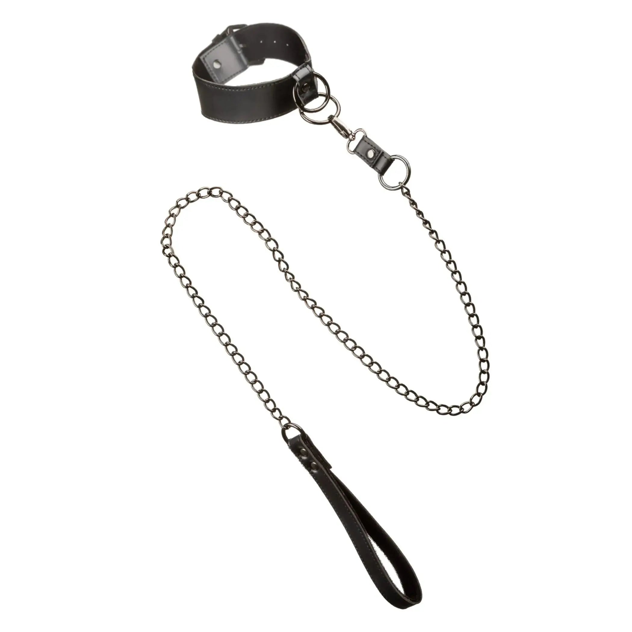 EUPHORIA COLLAR W/ CHAIN LEASH California Exotic Novelties