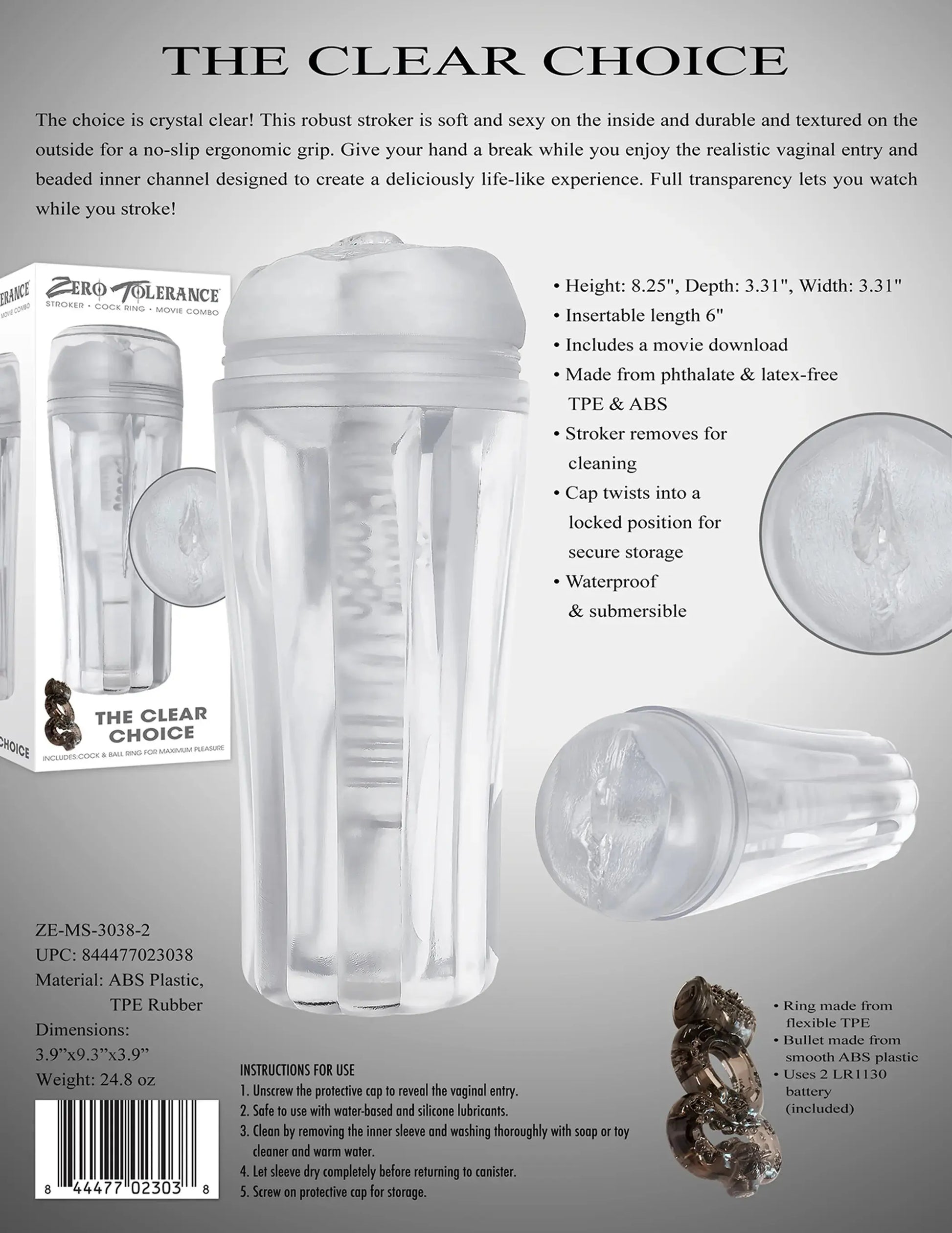EVOLVED THE CLEAR CHOICE Evolved Novelties