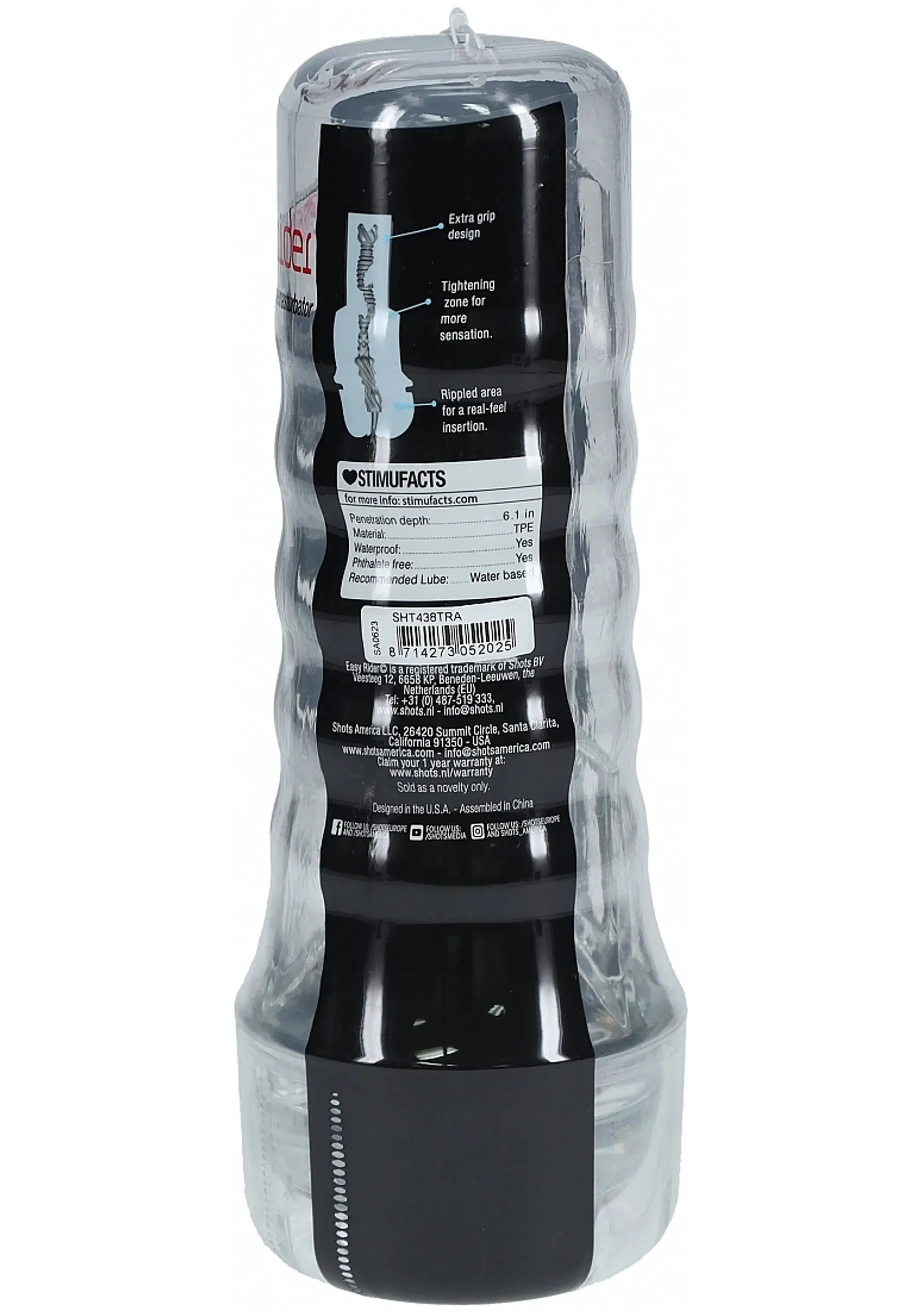 Easy Rider Clear Flashlight Case SHOTS AMERICA