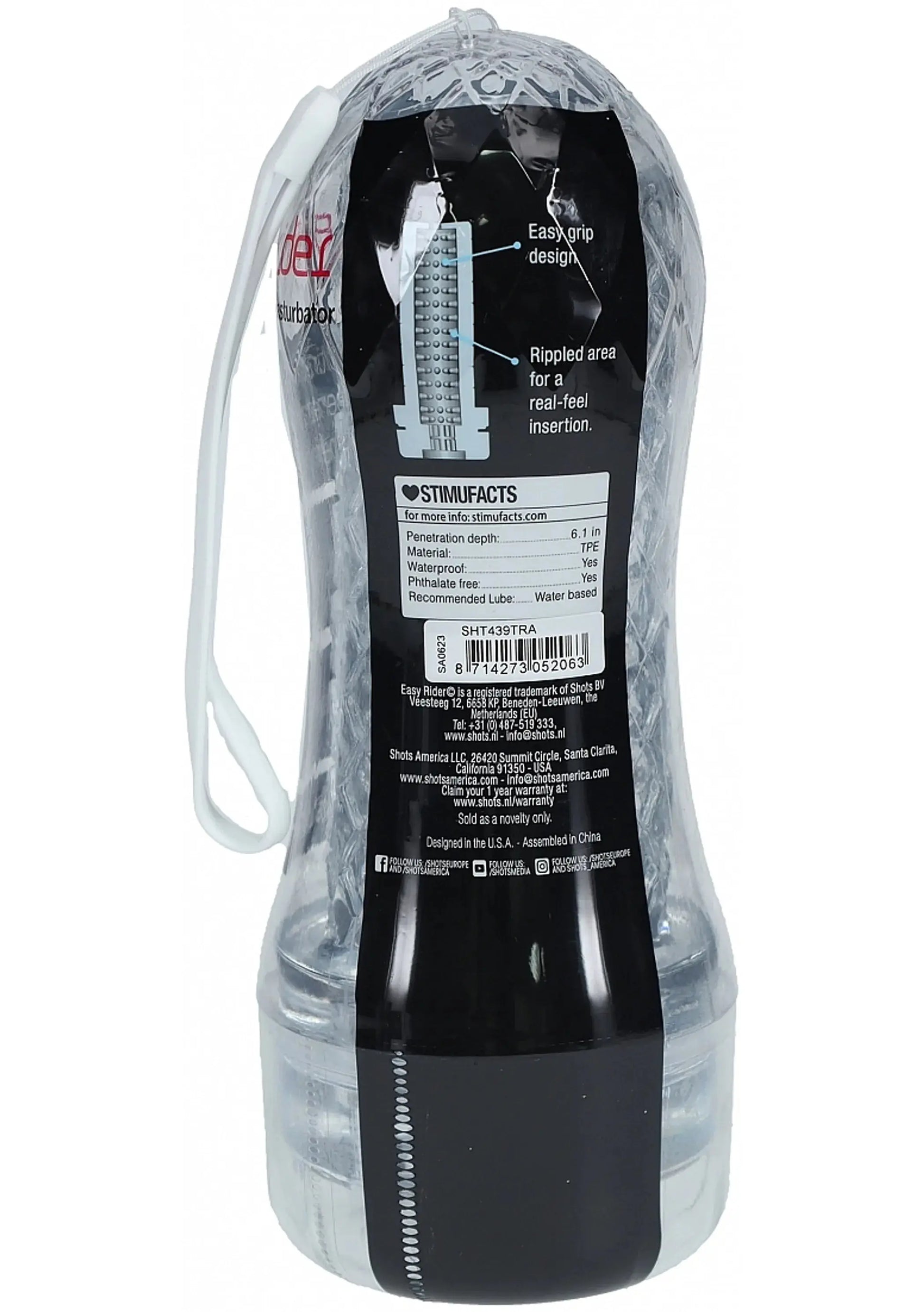 Easy Rider Clear Stroker Case SHOTS AMERICA