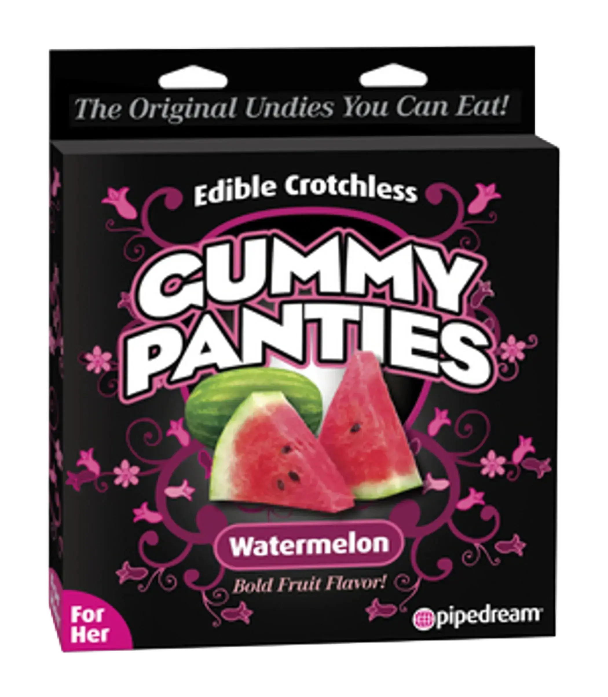 EDIBLE CROTCHLESS GUMMY PANTIES WATERMELON Pipedream Products