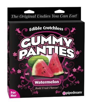 EDIBLE CROTCHLESS GUMMY PANTIES WATERMELON Pipedream Products