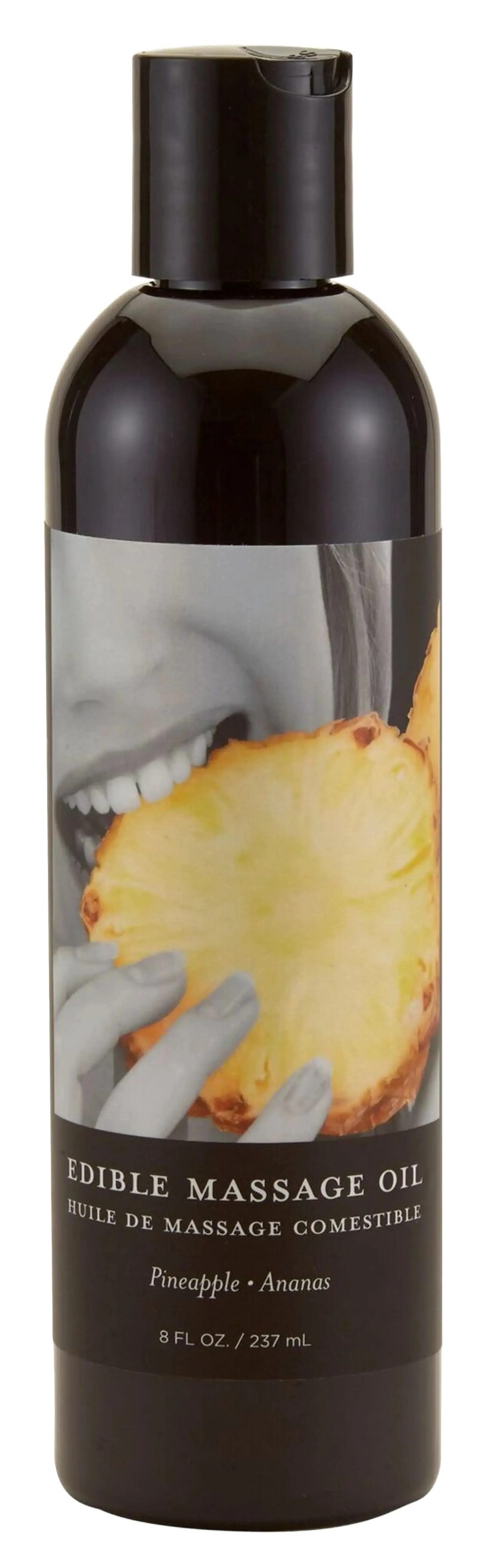 MASSAGE OIL EDIBLE PINEAPPLE 8 OZ Earthly Body
