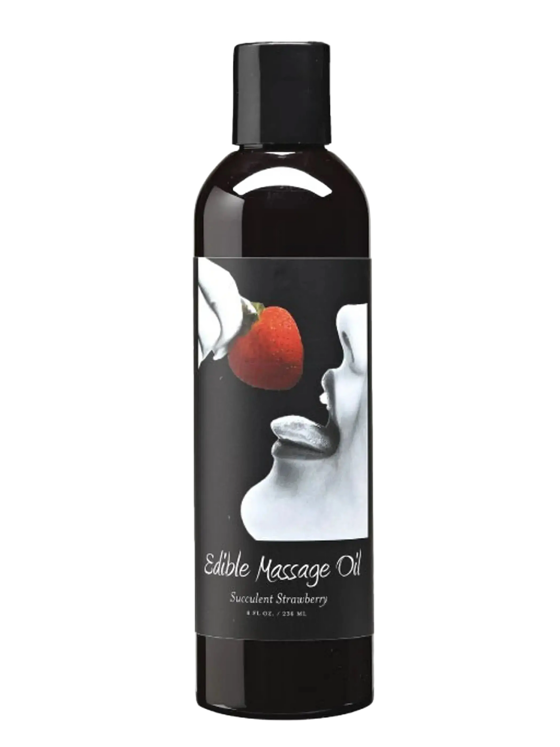MASSAGE OIL EDIBLE STRAWBERRY 8 OZ Earthly Body