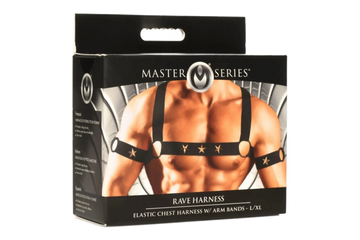 MASTER SERIES ELASTIC CHEST HARNESS W/ ARM BANDS L/XL XR Brands