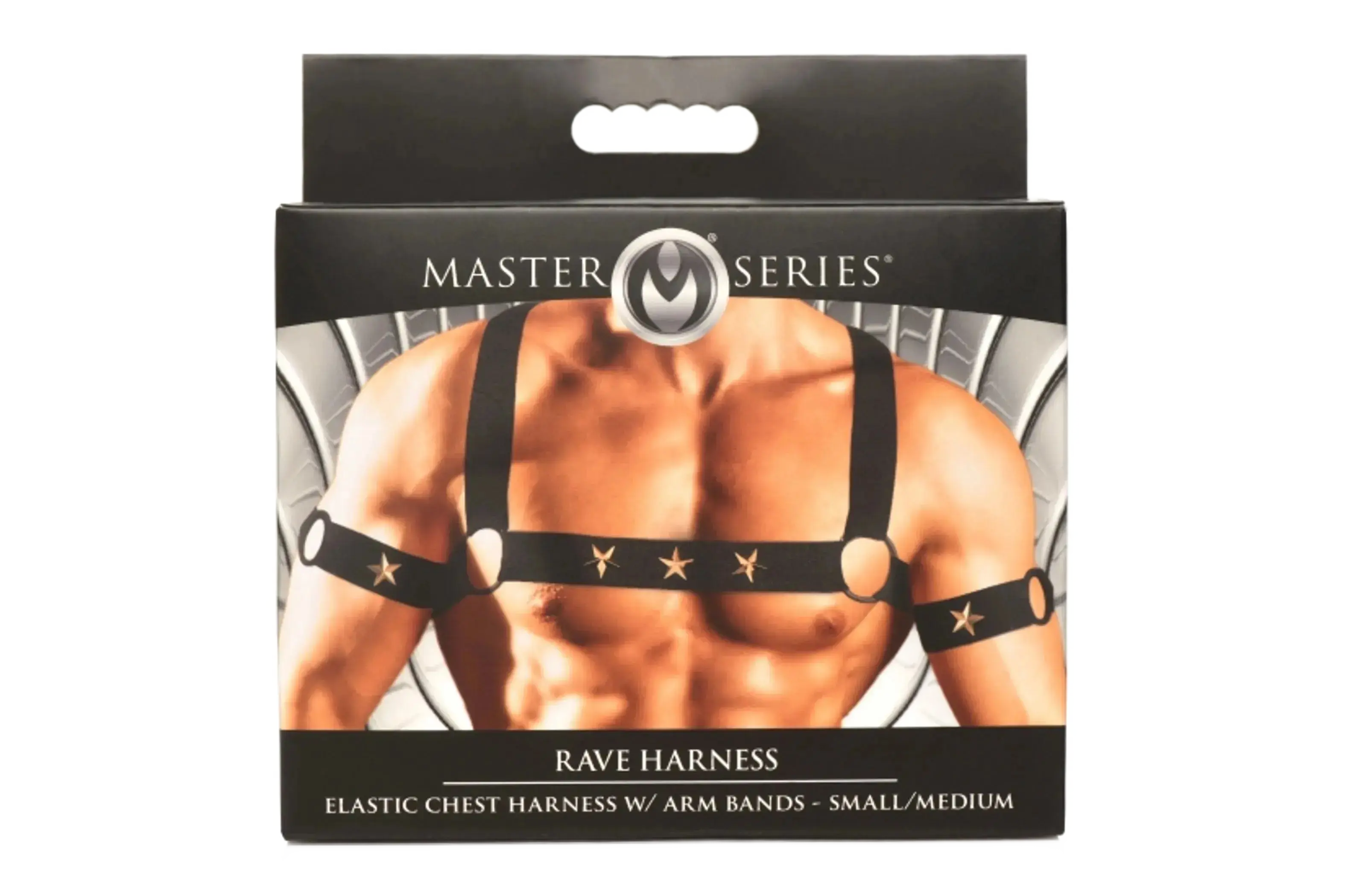MASTER SERIES ELASTIC CHEST HARNESS W/ ARM BANDS XR Brands