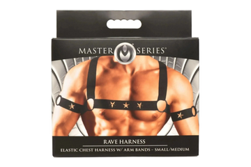 MASTER SERIES ELASTIC CHEST HARNESS W/ ARM BANDS XR Brands
