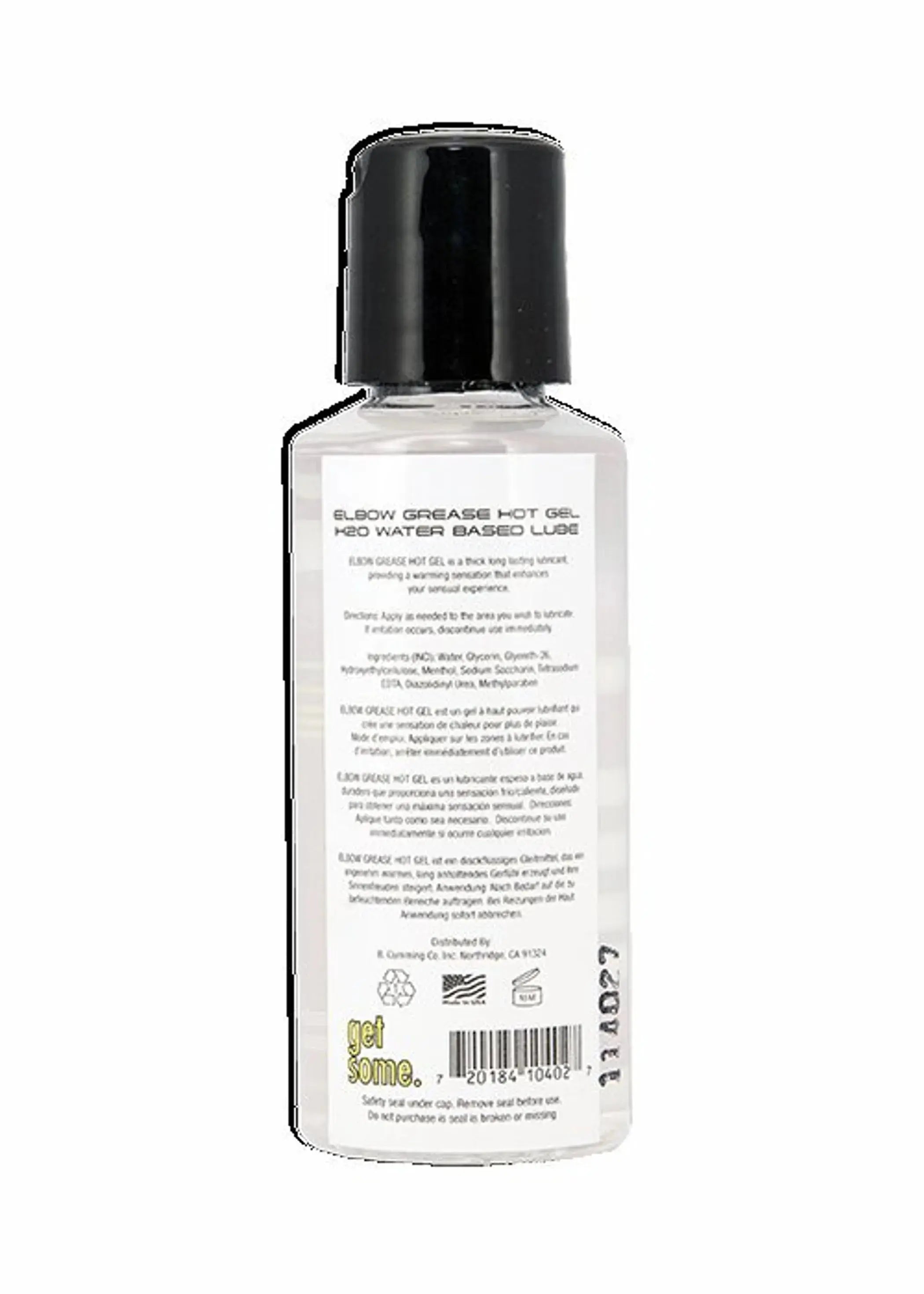 Elbow Grease H2O Gel Hot 2.4 oz Elbow Grease