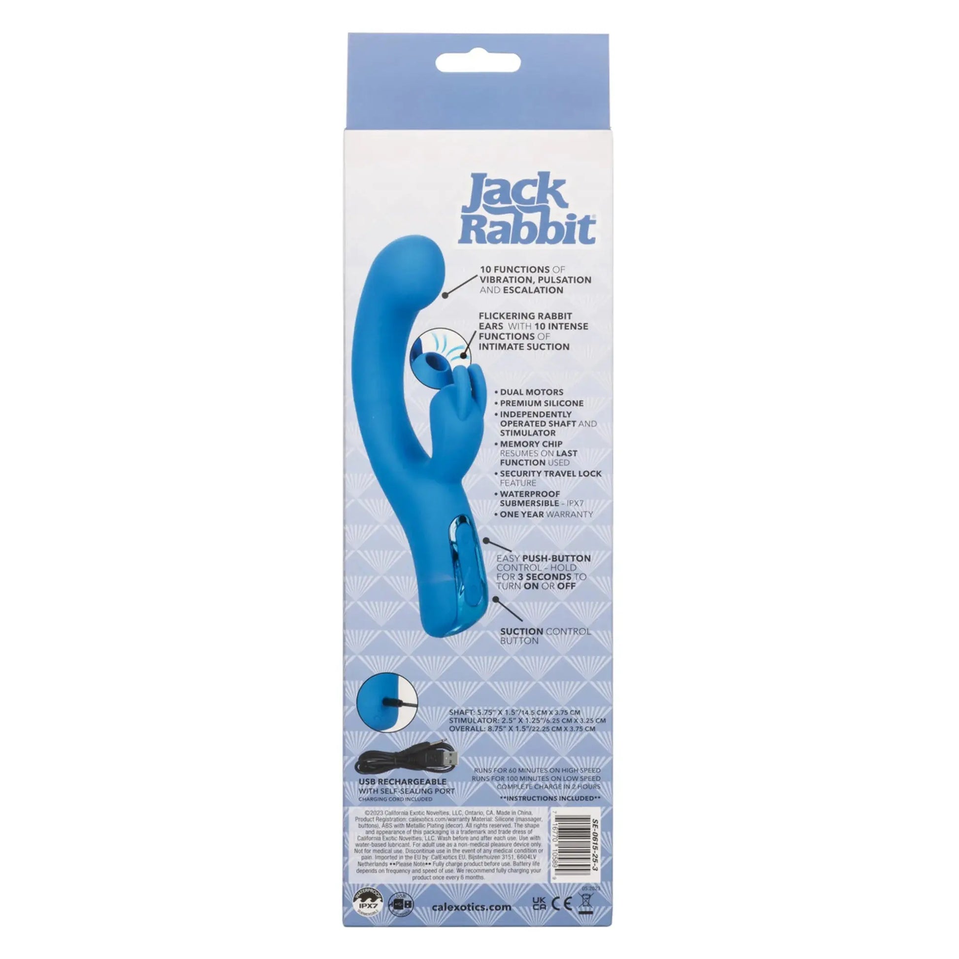 Elite Suction Rabbit California Exotic Novelties