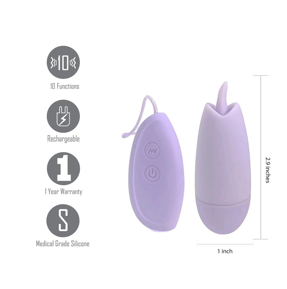 Ellie Tongue Action Wire Egg Light Purple Maia Toys