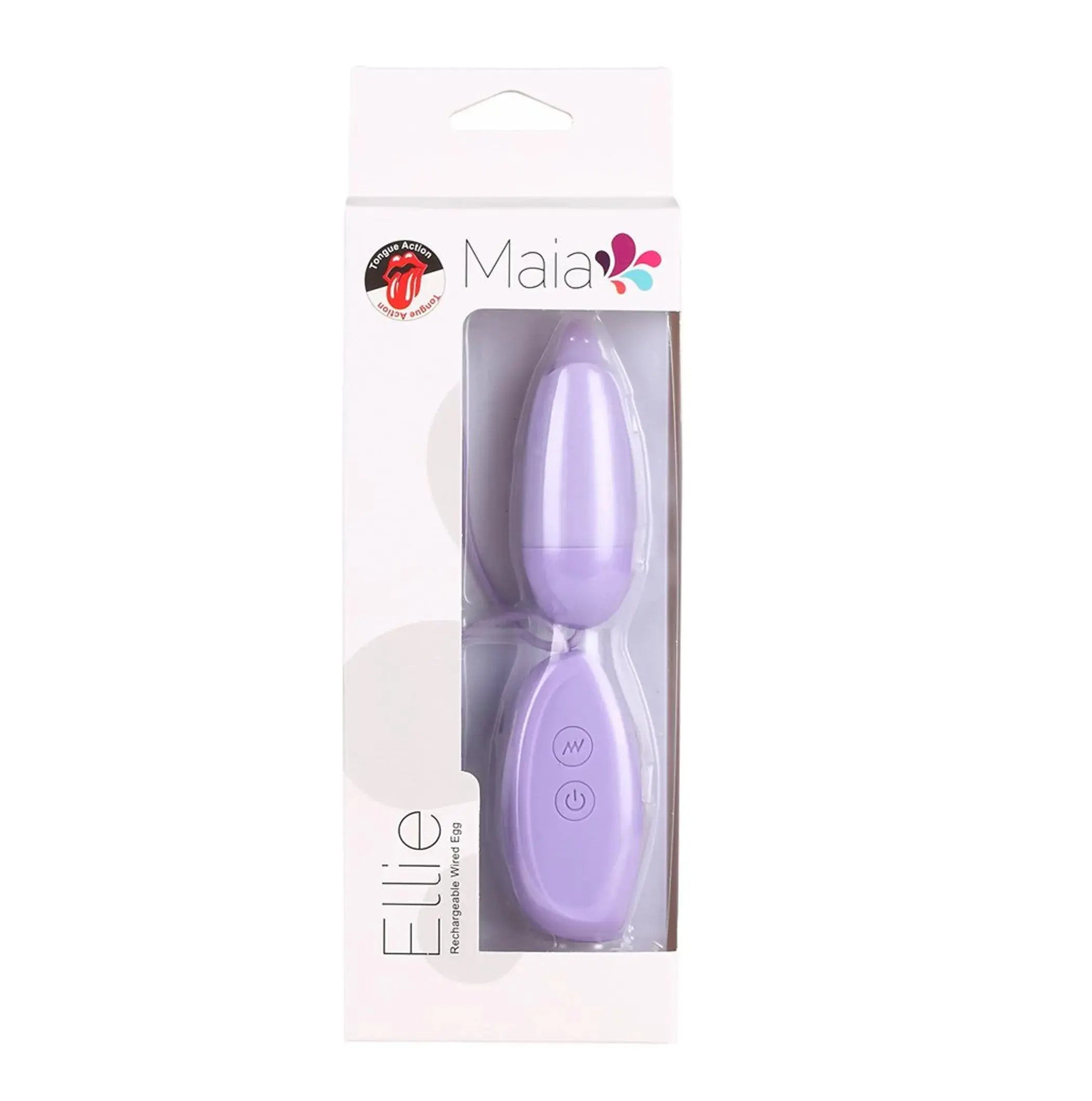 Ellie Tongue Action Wire Egg Light Purple Maia Toys