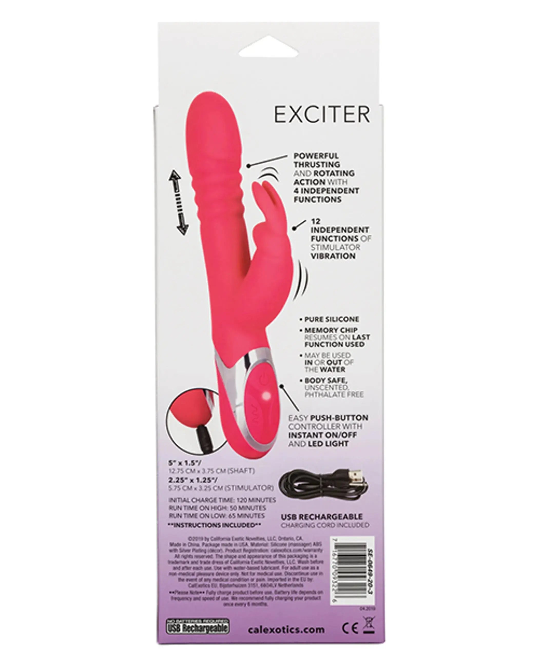 Enchanted Exciter Rabbit Vibrator California Exotic Novelties