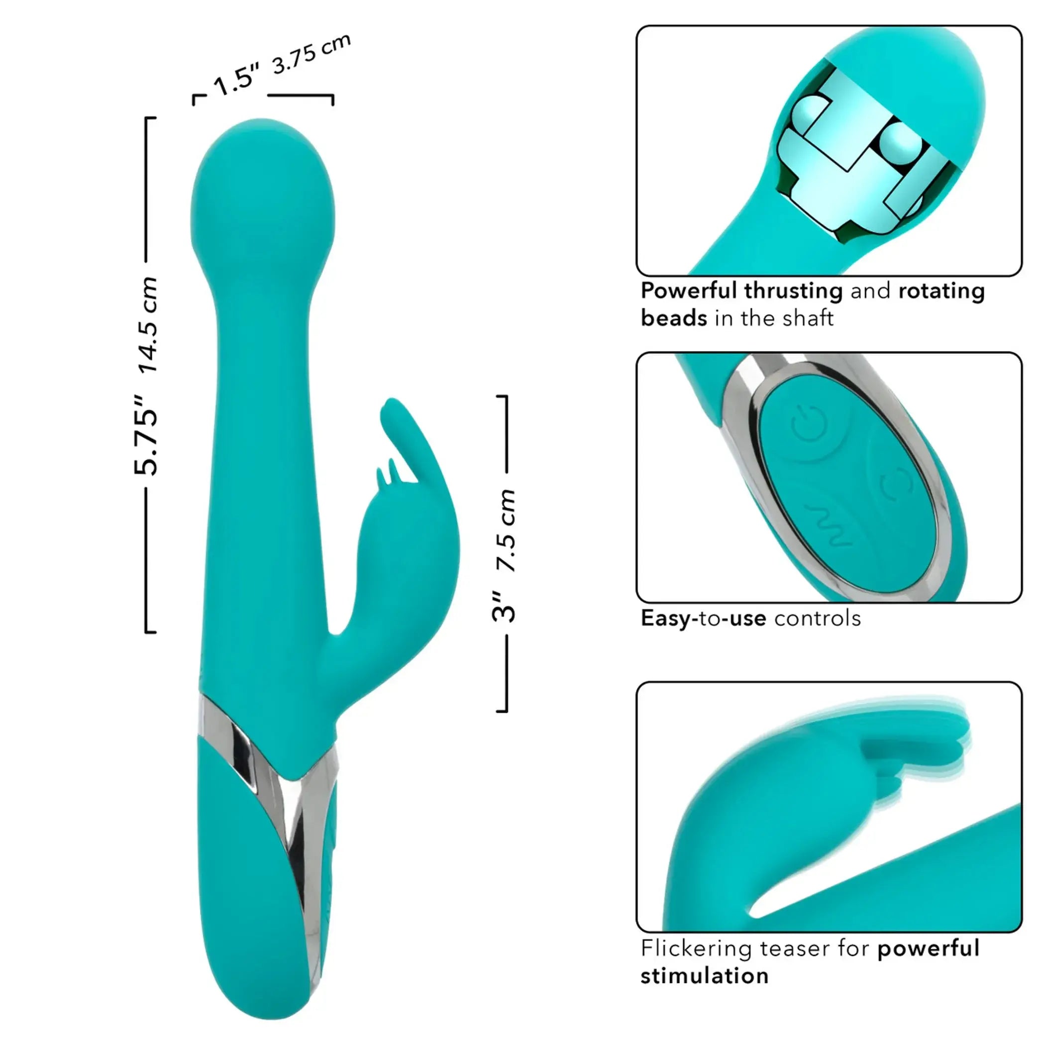 Enchanted Oscillate Rabbit Vibrator California Exotic Novelties