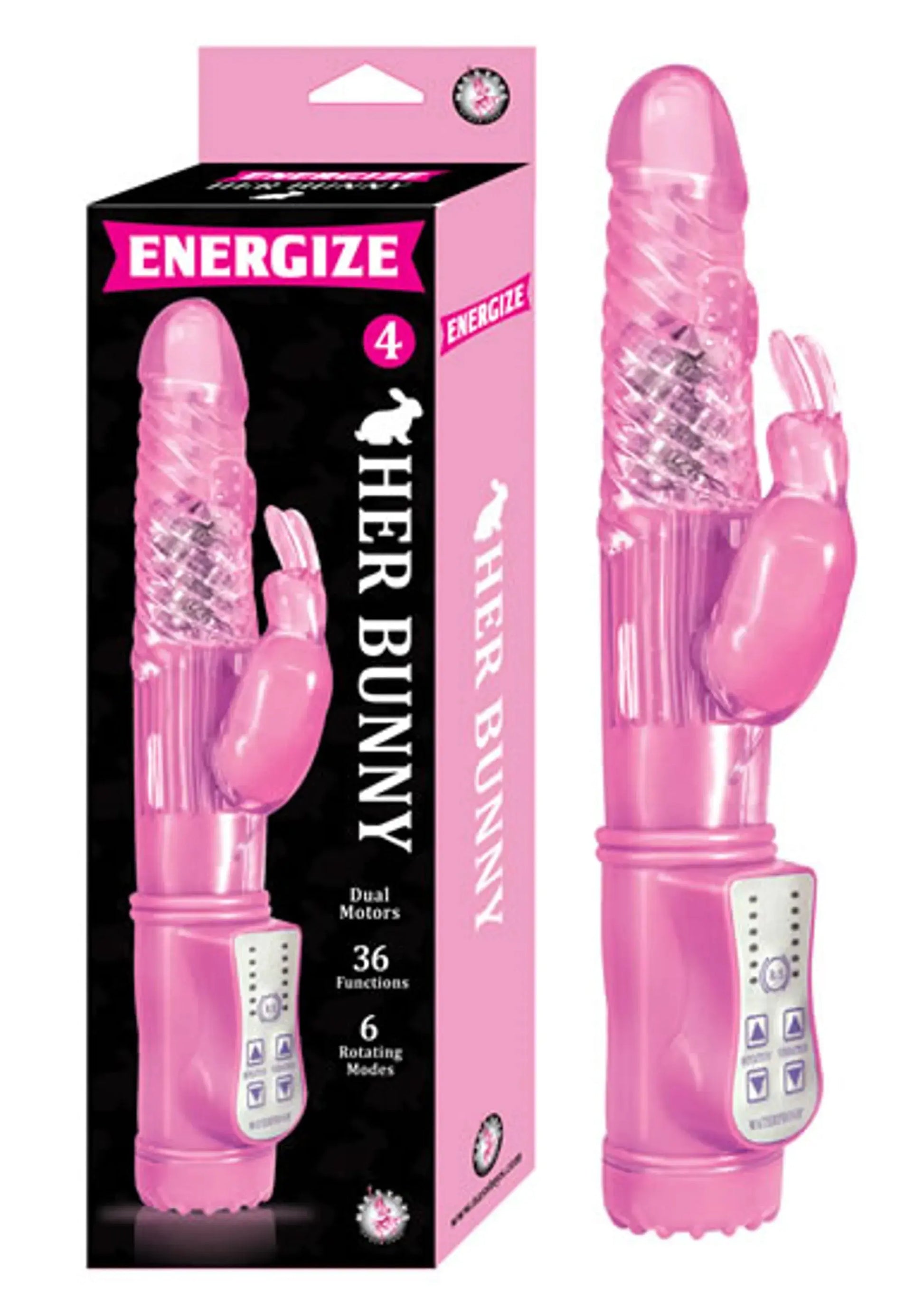 Energize Her Bunny 4 Pink Rabbit Vibrator Nasstoys