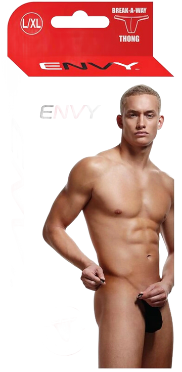 ENVY BREAK-A-WAY THONG BLACK X-Gen Products