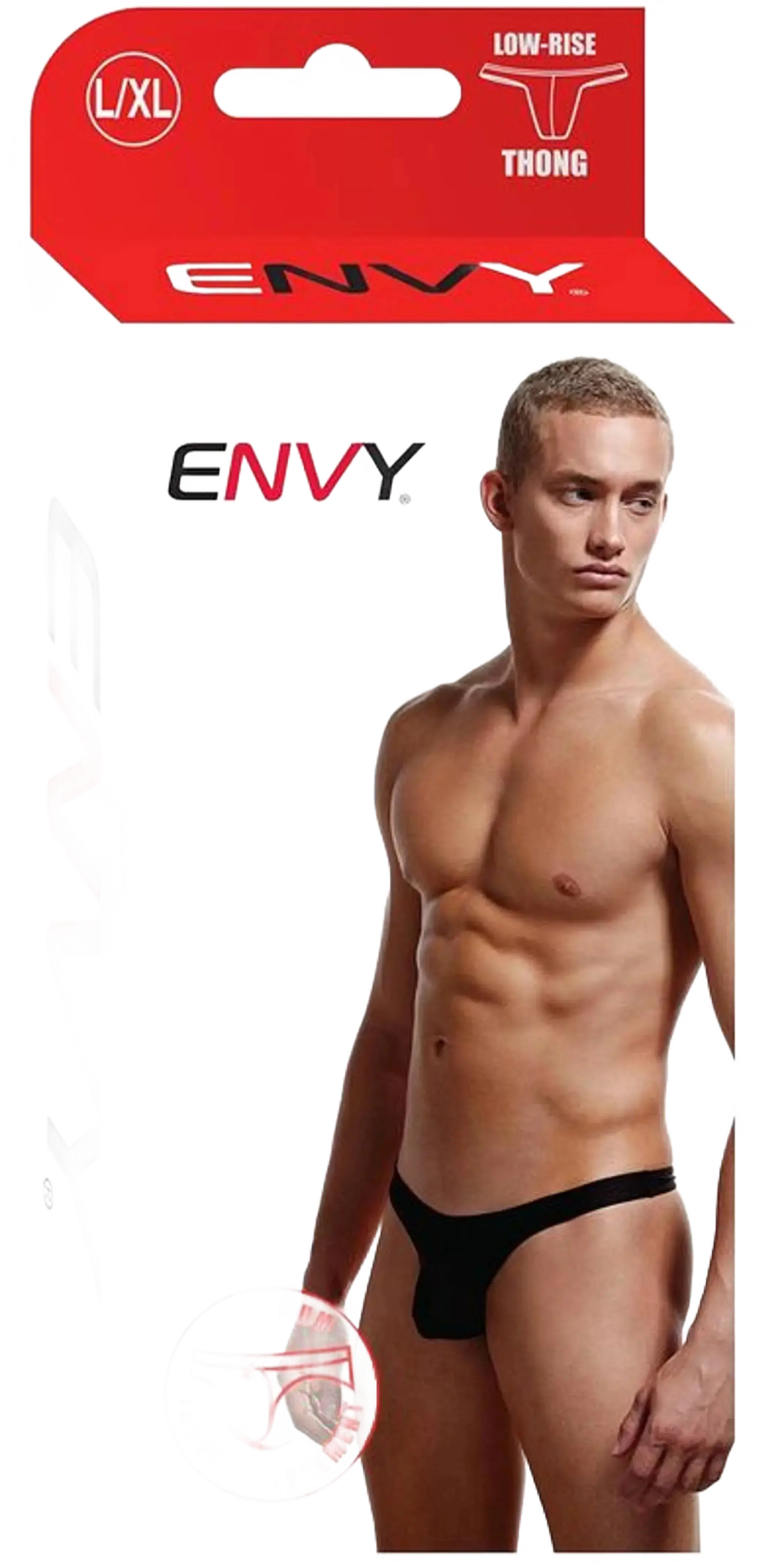 ENVY LOW RISE THONG BLACK L/XL X-Gen Products